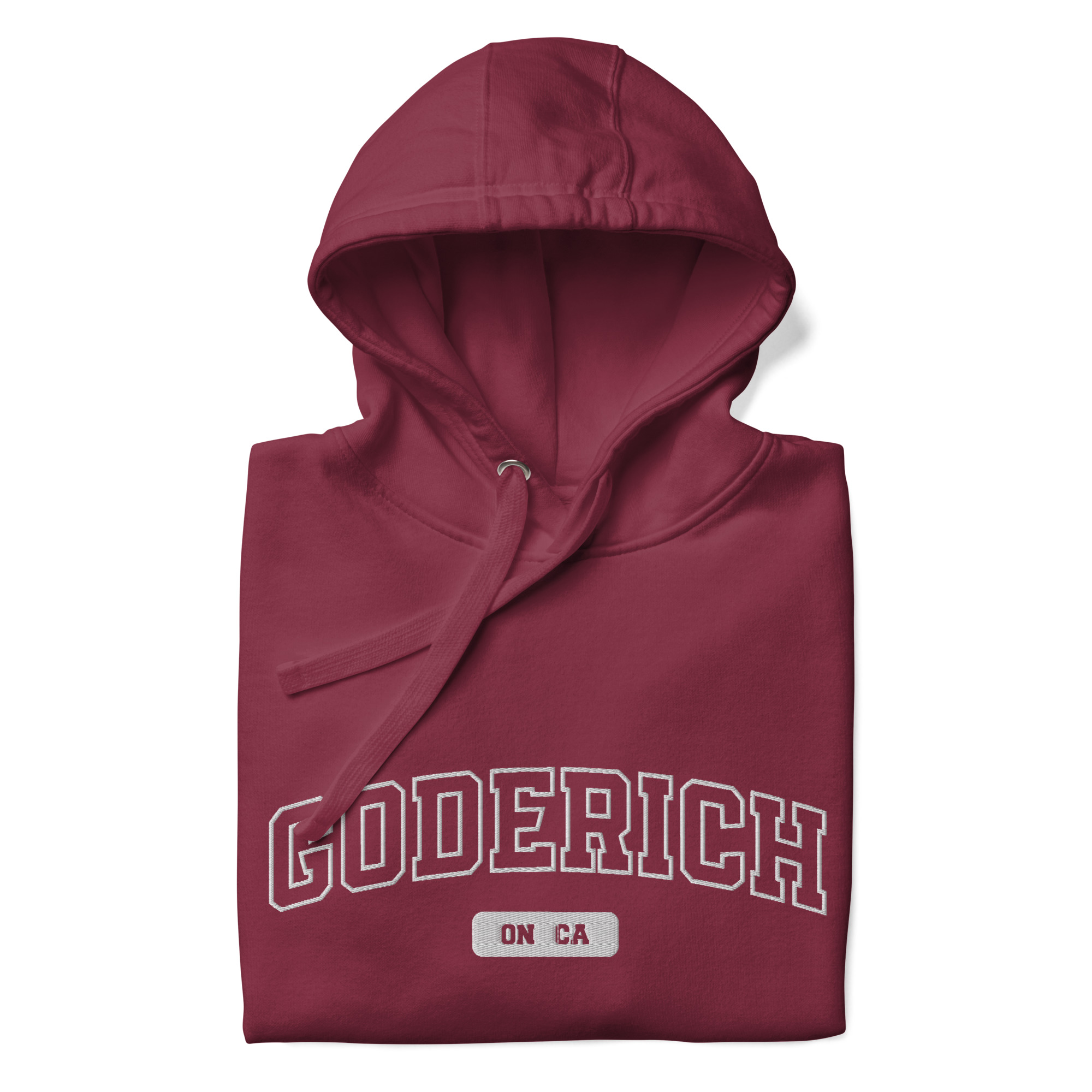Unisex Goderich, Ontario Embroidered Hoodie - Image 3