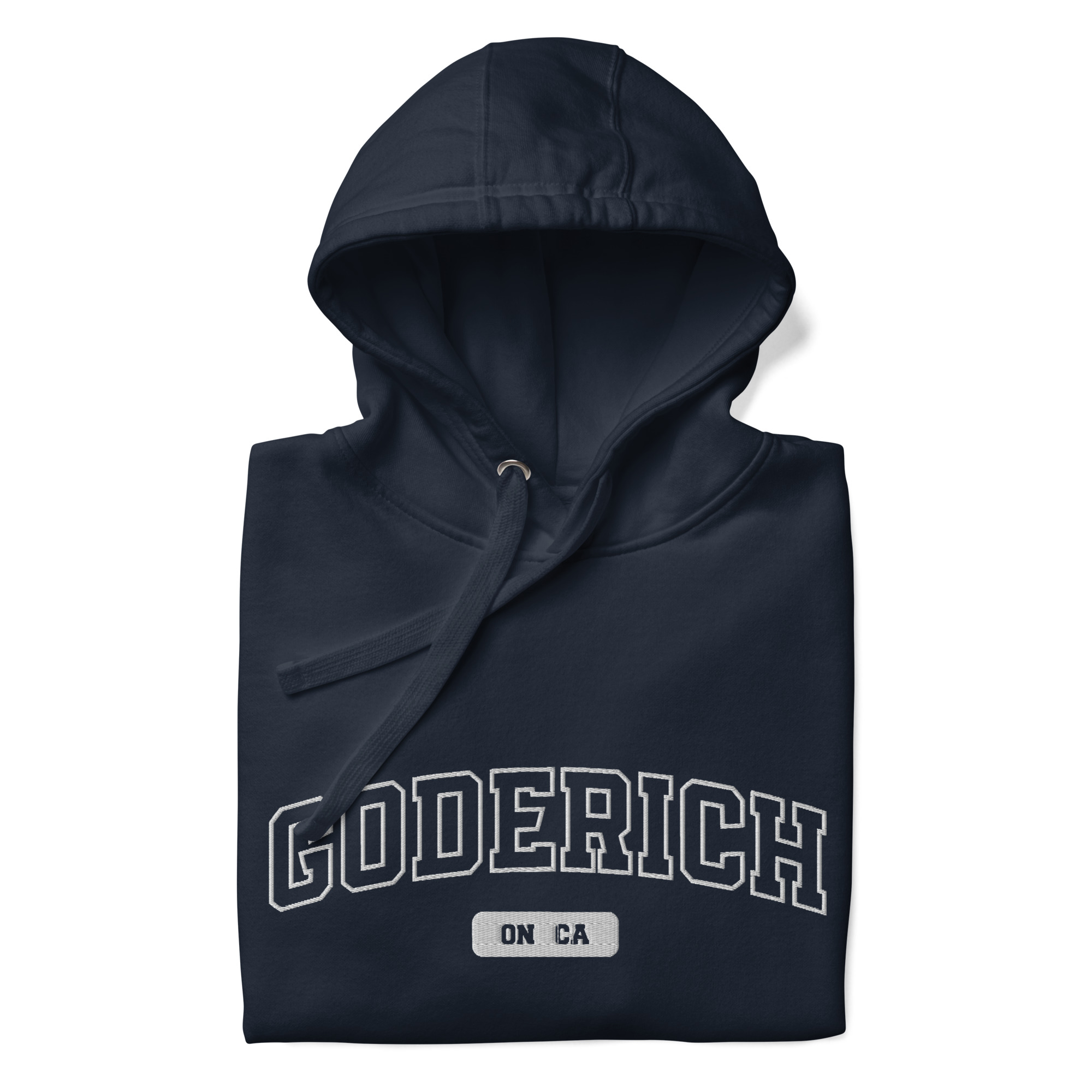 Unisex Goderich, Ontario Embroidered Hoodie - Image 2