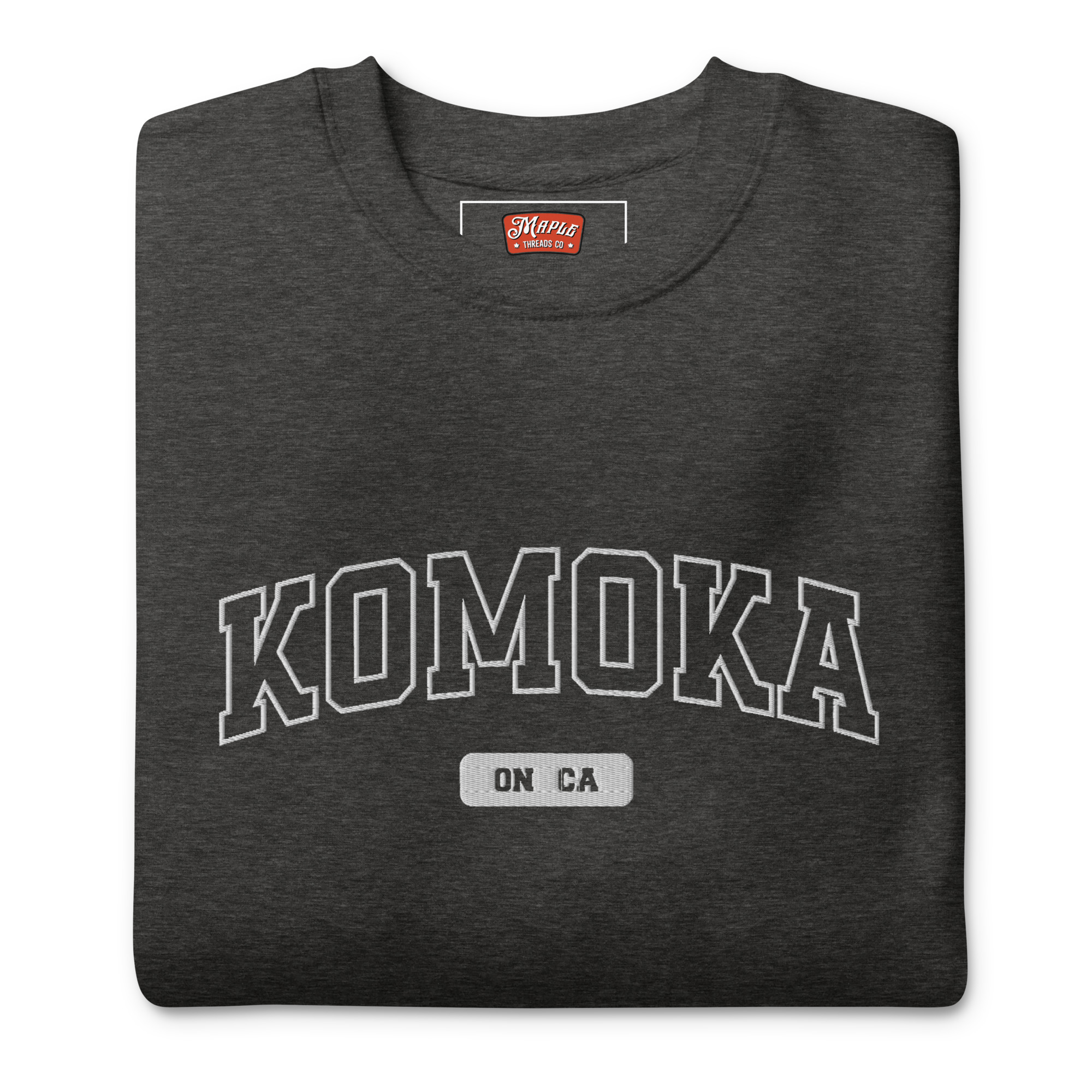 Unisex Komoka, Ontario Embroidered Premium Sweatshirt - Image 5