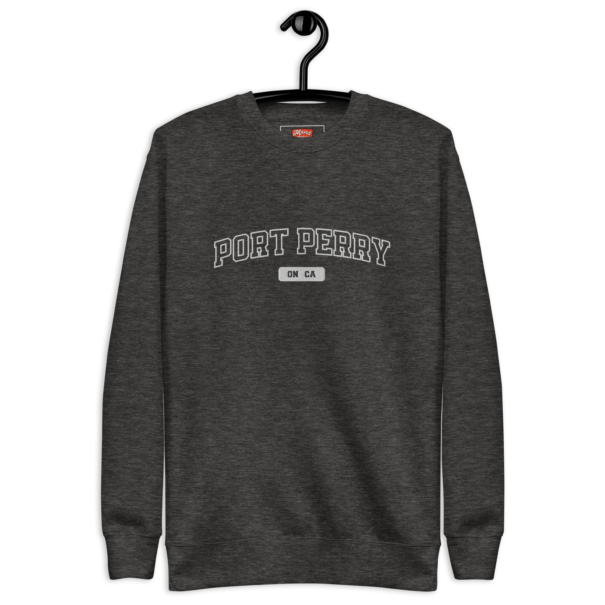 Unisex Port Perry, Ontario Embroidered Premium Sweatshirt - Image 3