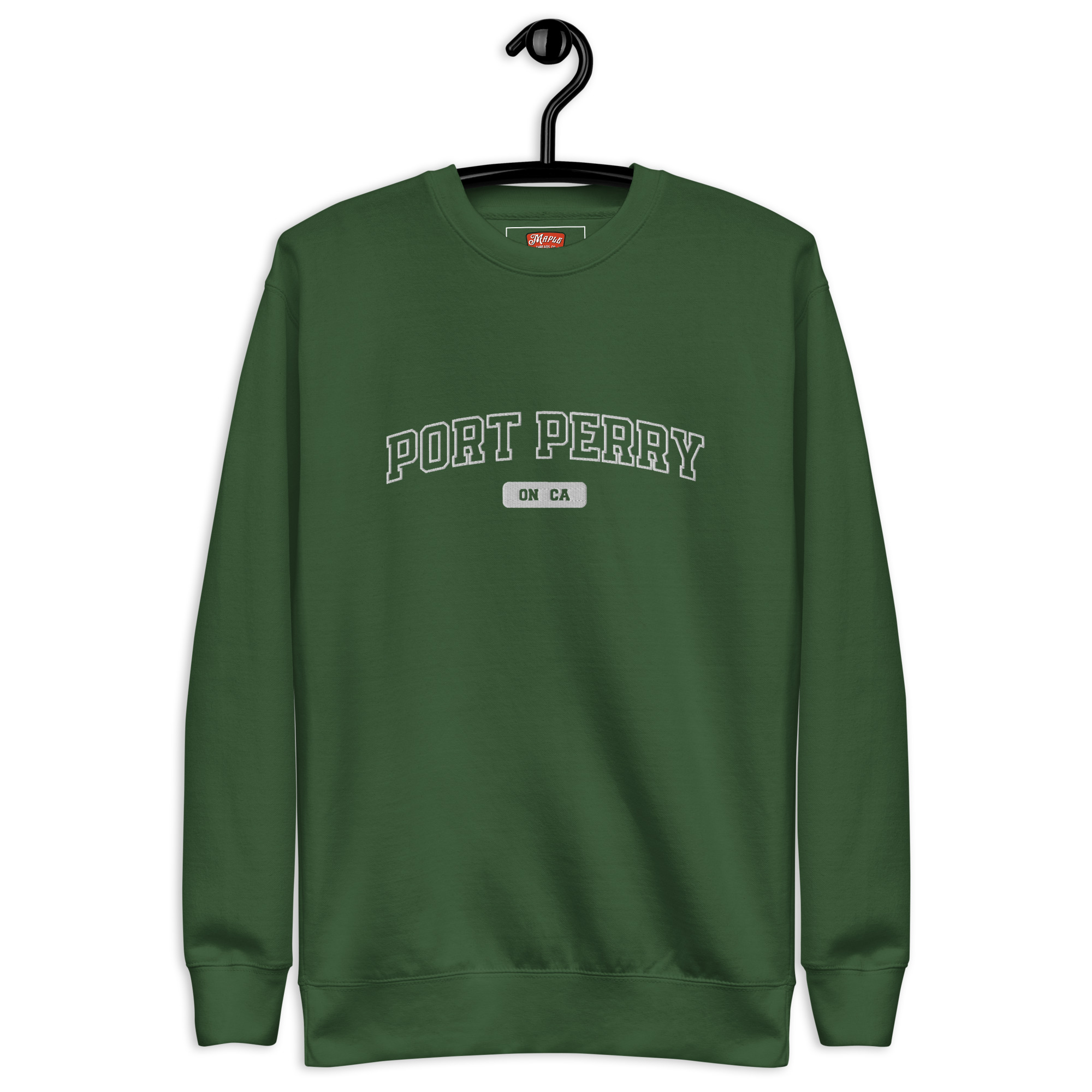Unisex Port Perry, Ontario Embroidered Premium Sweatshirt - Image 5