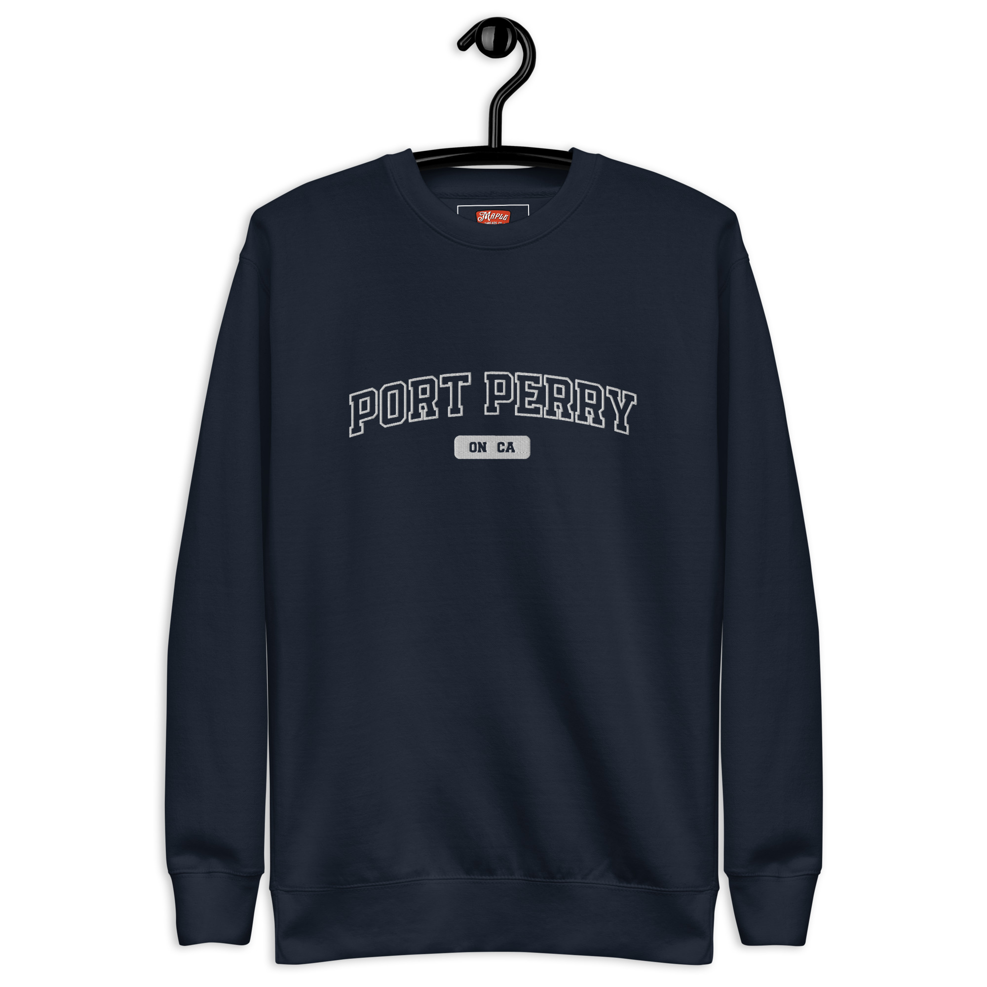 Unisex Port Perry, Ontario Embroidered Premium Sweatshirt - Image 2