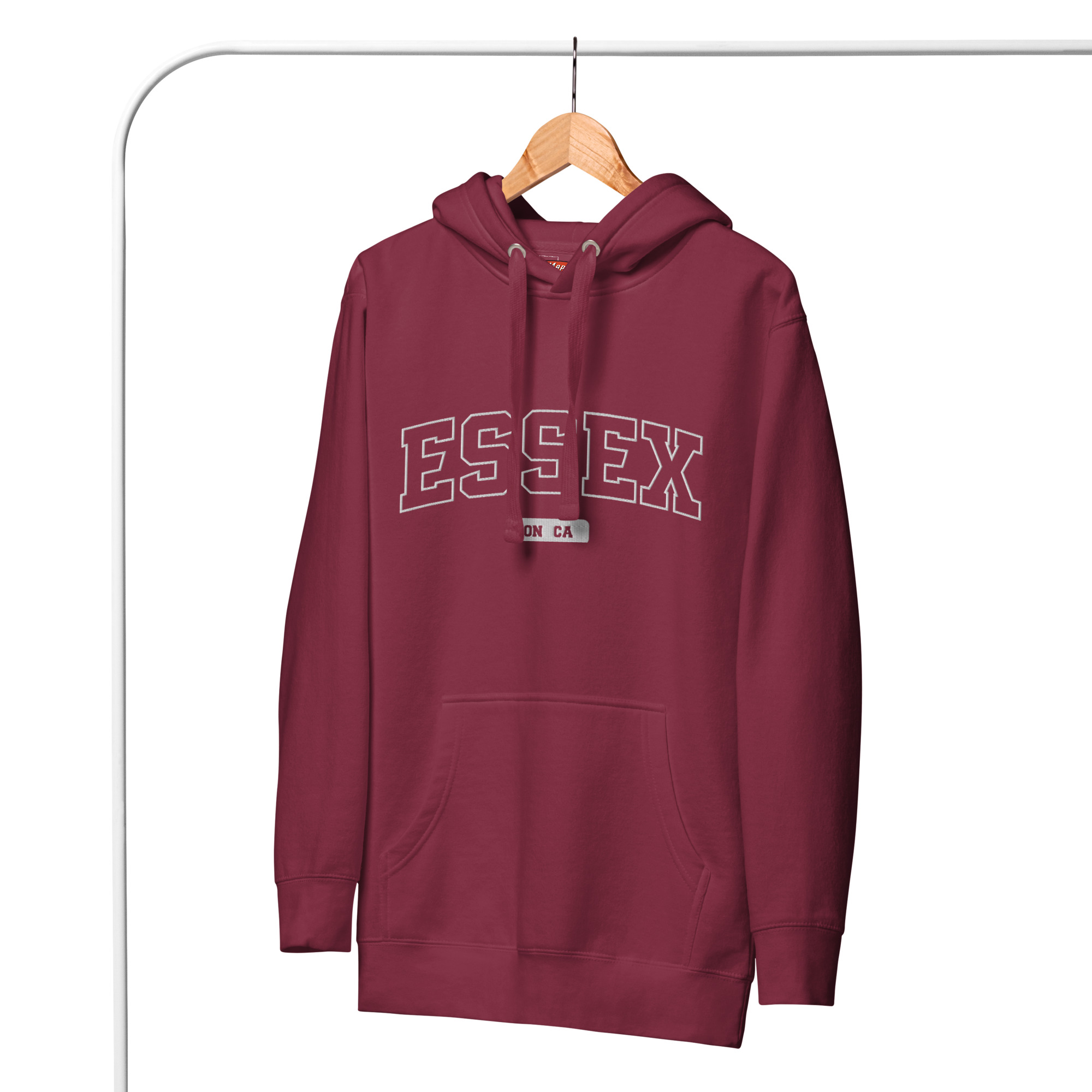 Unisex Essex, Ontario Embroidered Hoodie