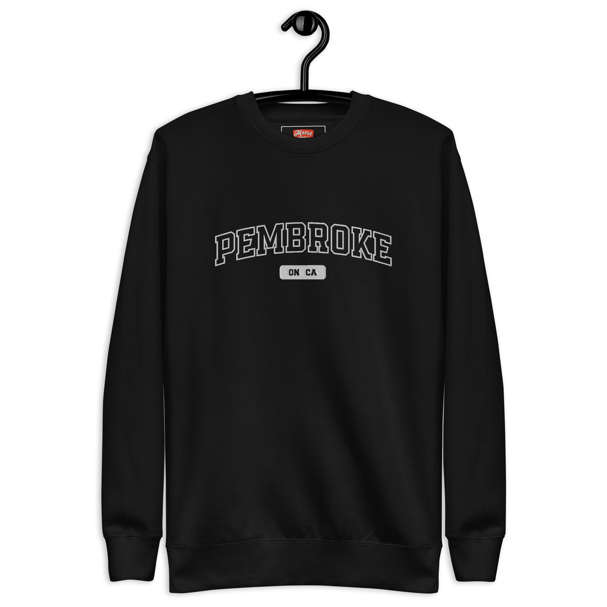 Unisex Pembroke, Ontario Embroidered Premium Sweatshirt - Image 2