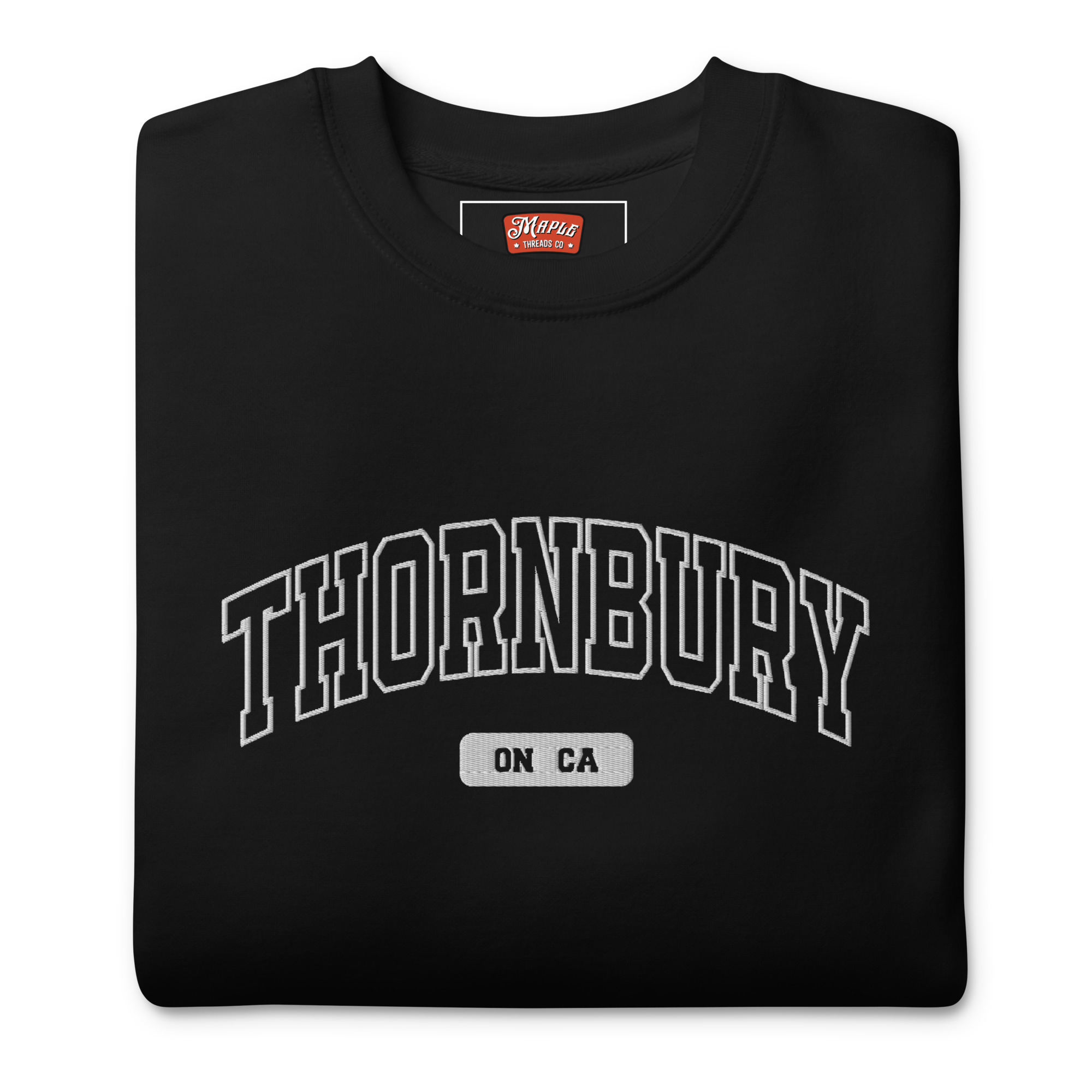 Unisex Thornbury, Ontario Embroidered Premium Sweatshirt - Image 2