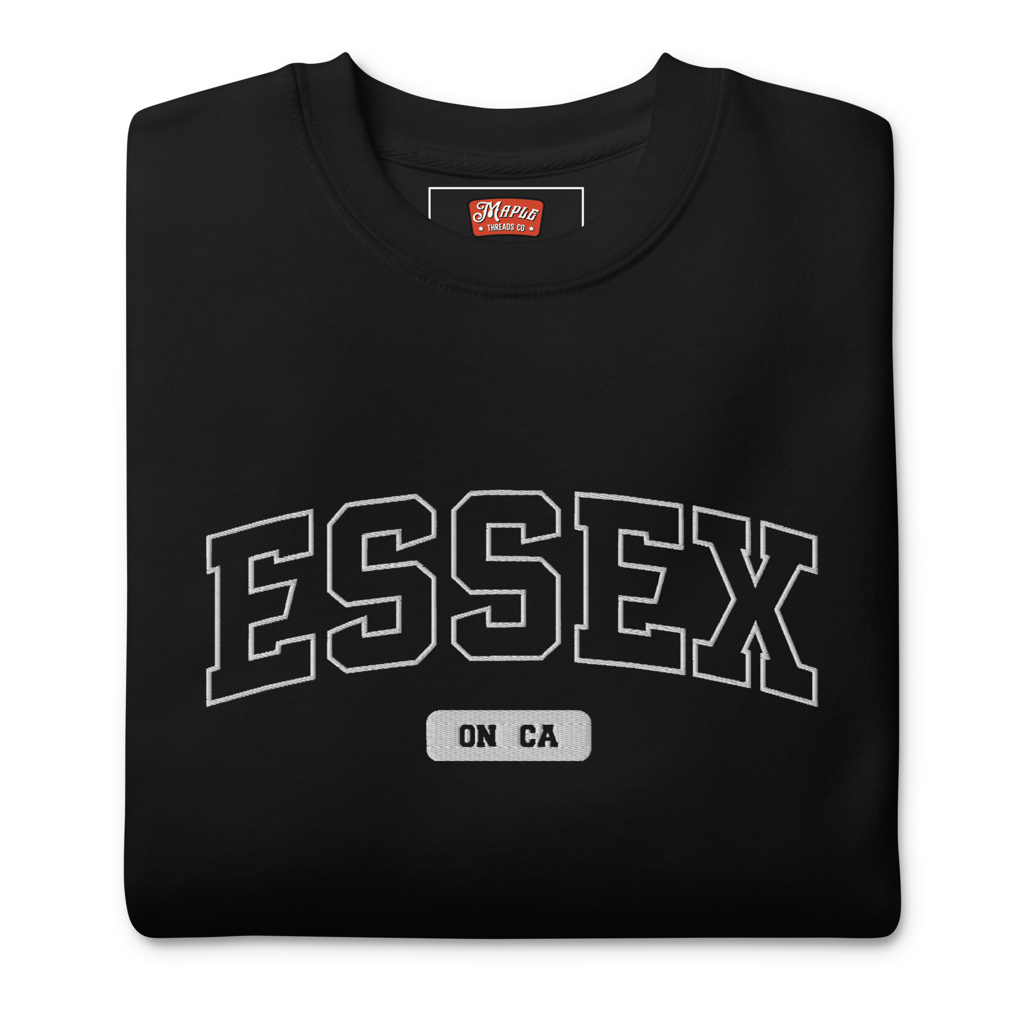 Unisex Essex, Ontario Embroidered Premium Sweatshirt