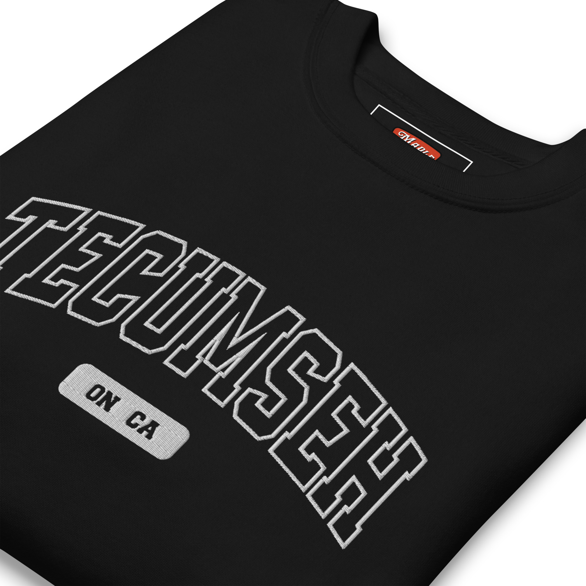 Unisex Tecumseh, Ontario Embroidered Premium Sweatshirt - Image 3