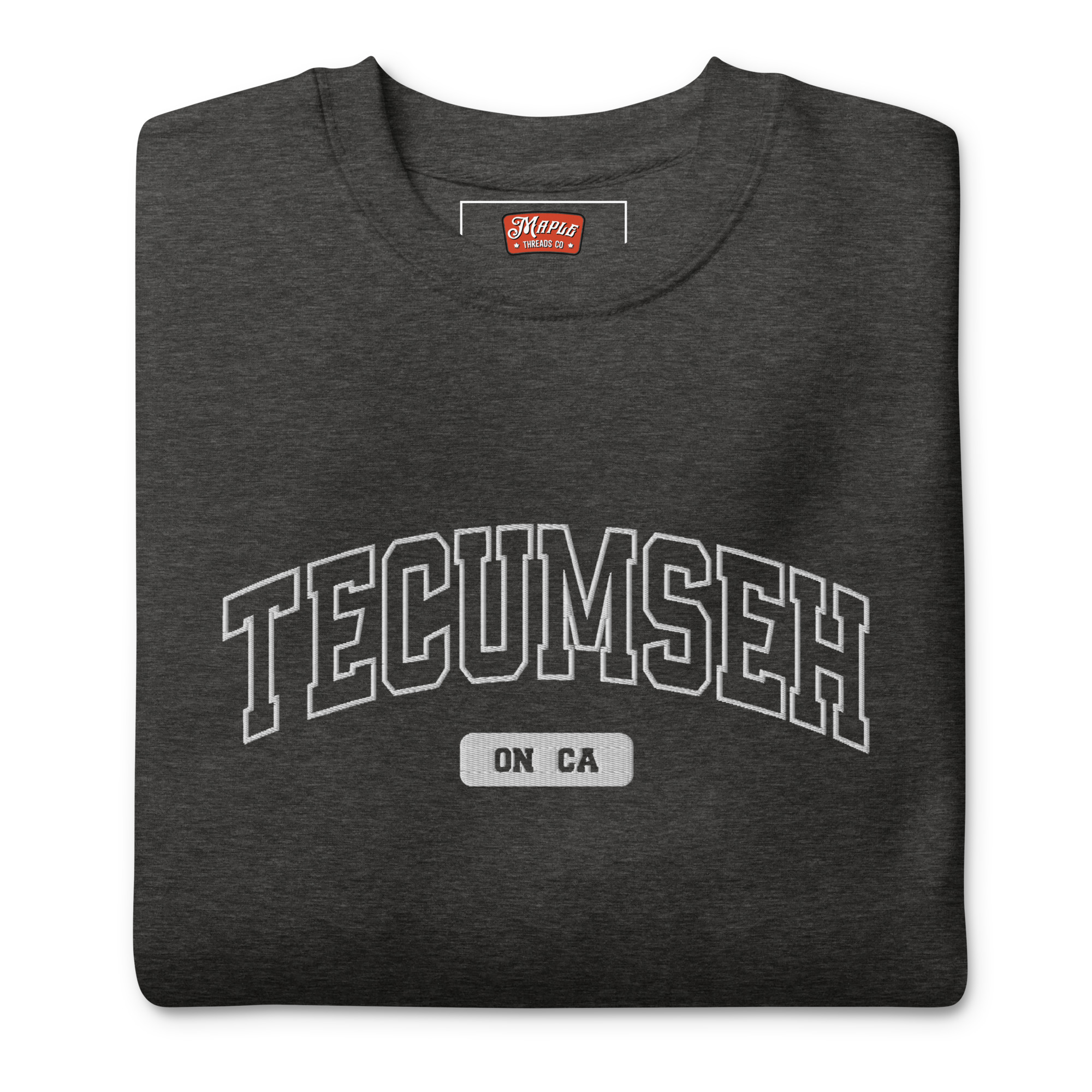Unisex Tecumseh, Ontario Embroidered Premium Sweatshirt