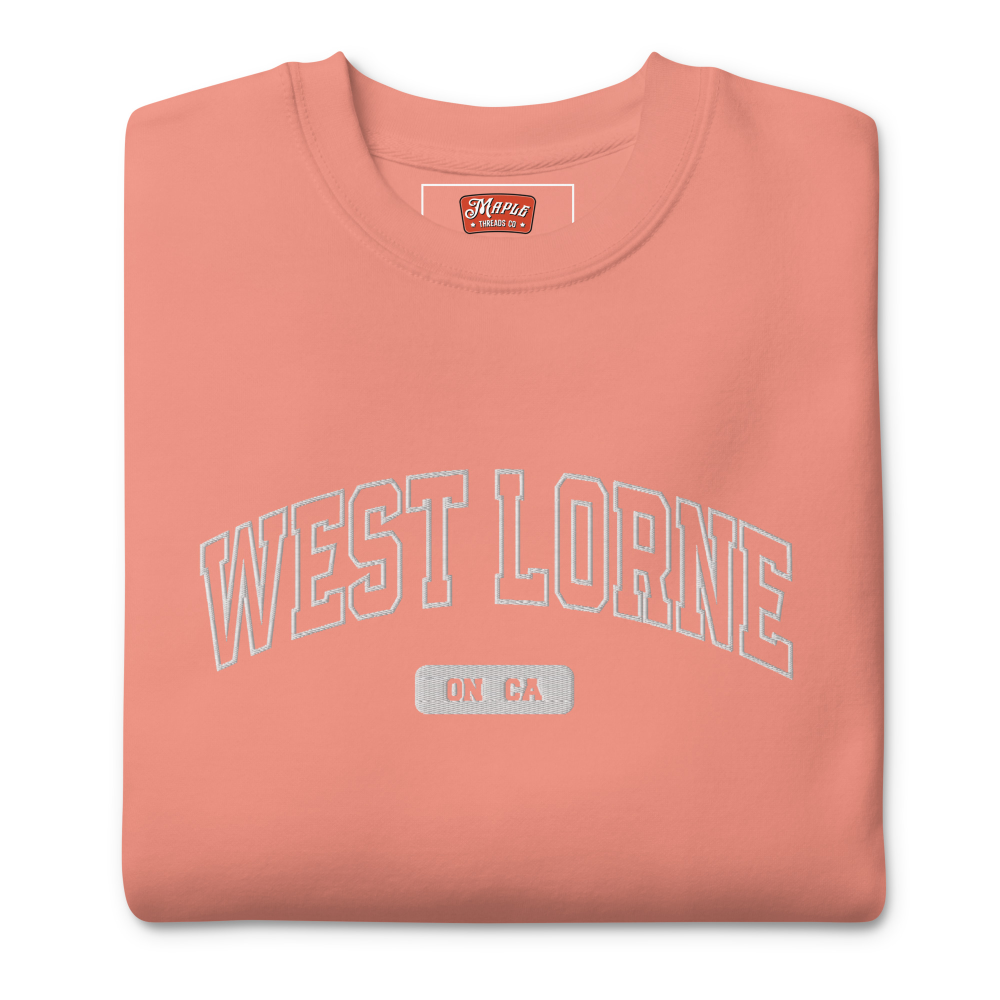 Unisex West Lorne, Ontario Embroidered Premium Sweatshirt - Image 11