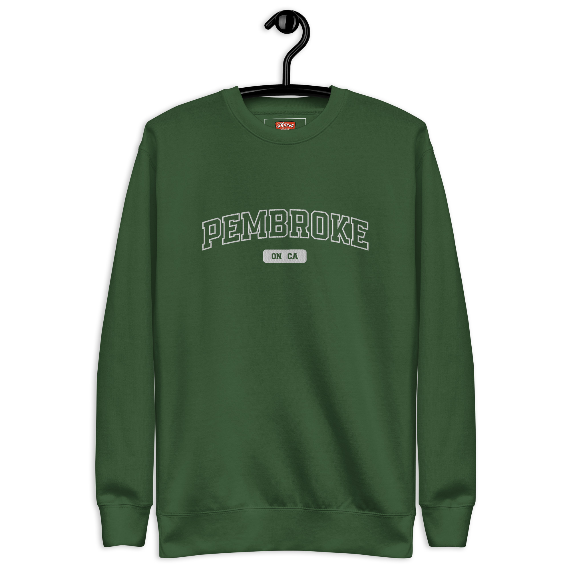 Unisex Pembroke, Ontario Embroidered Premium Sweatshirt
