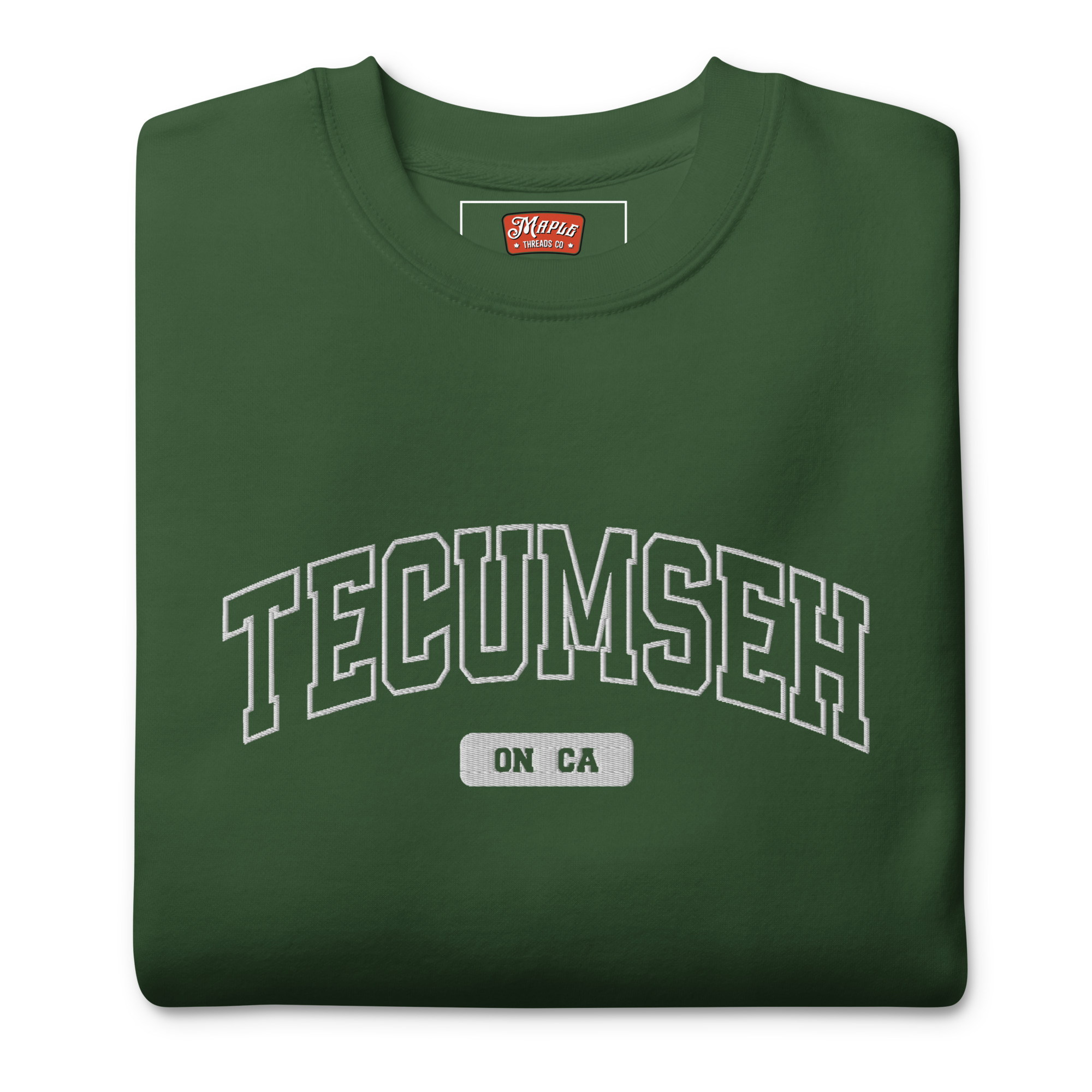 Unisex Tecumseh, Ontario Embroidered Premium Sweatshirt - Image 9
