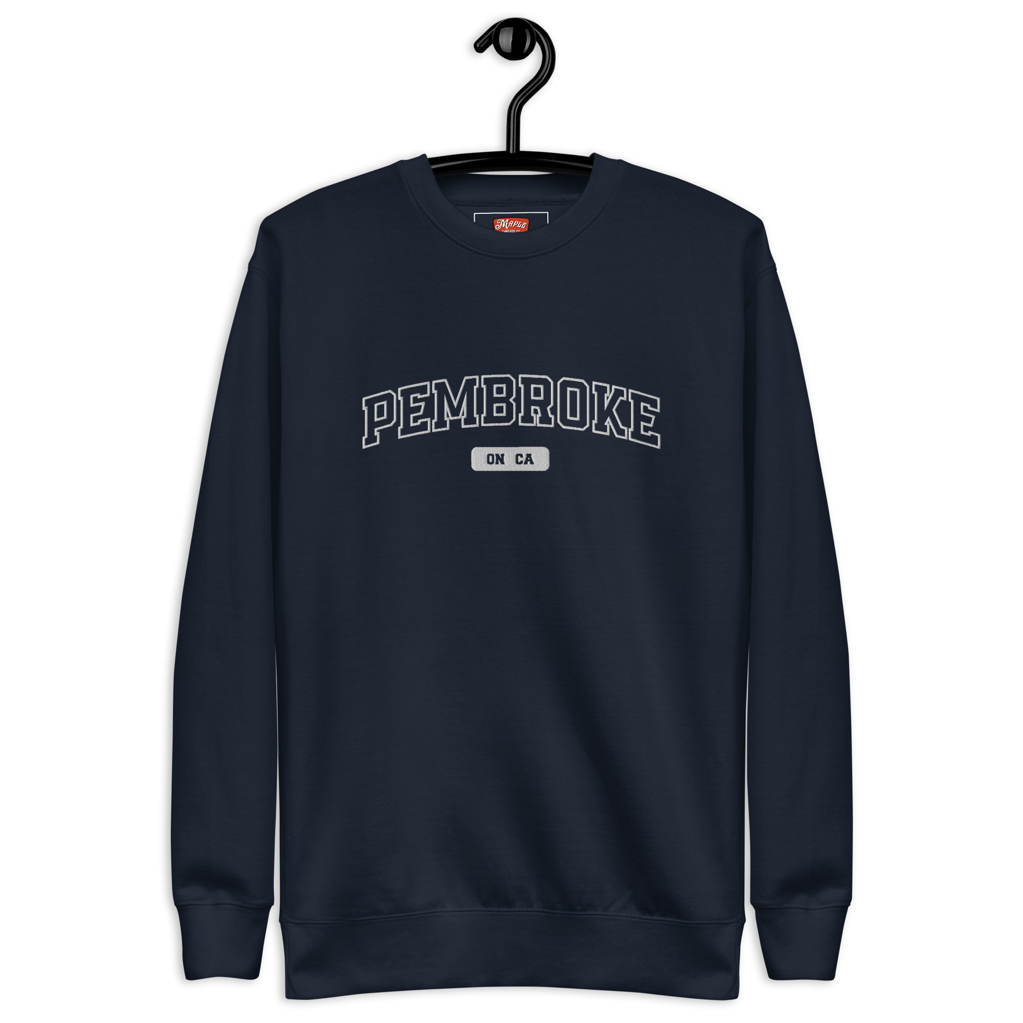 Unisex Pembroke, Ontario Embroidered Premium Sweatshirt - Image 3