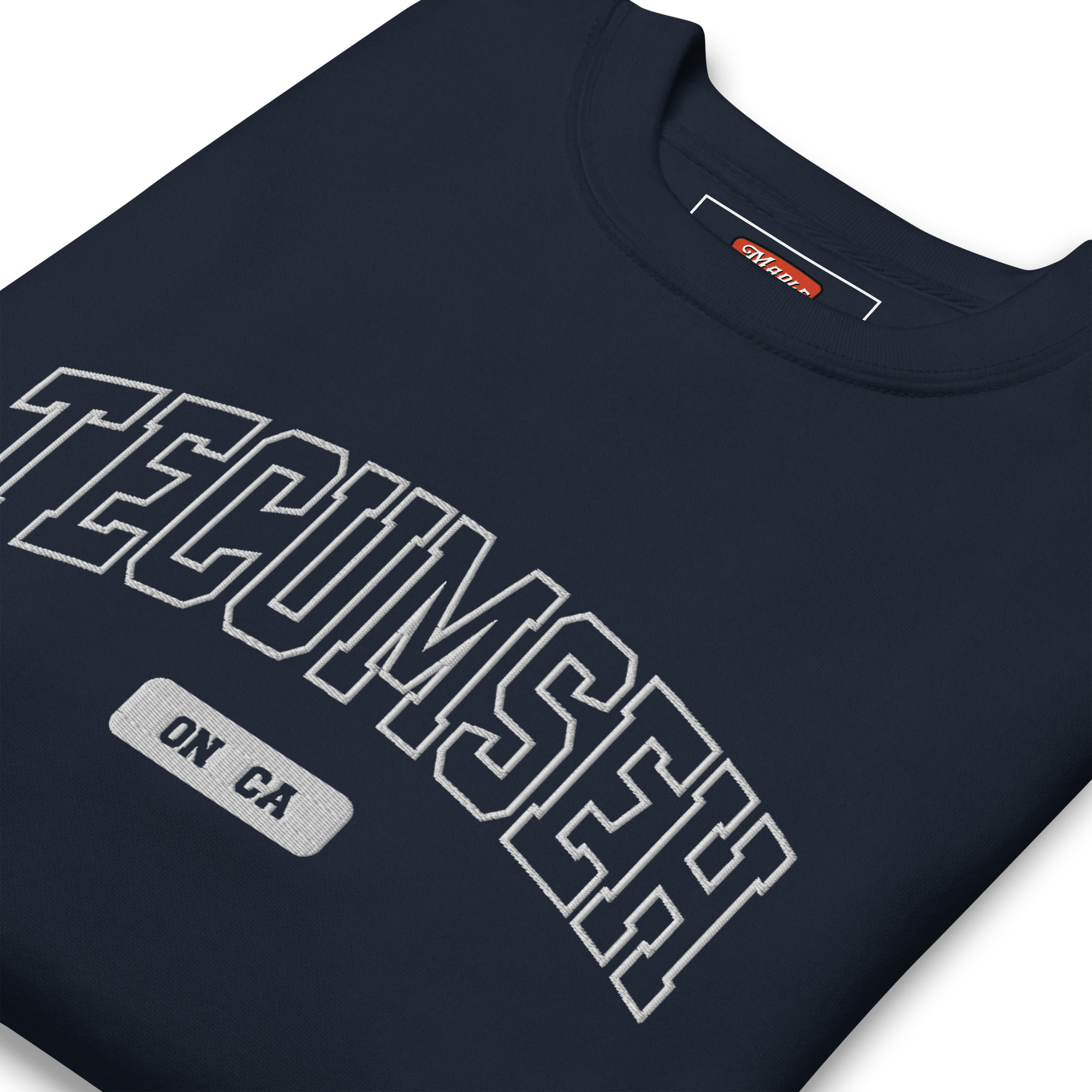 Unisex Tecumseh, Ontario Embroidered Premium Sweatshirt - Image 5