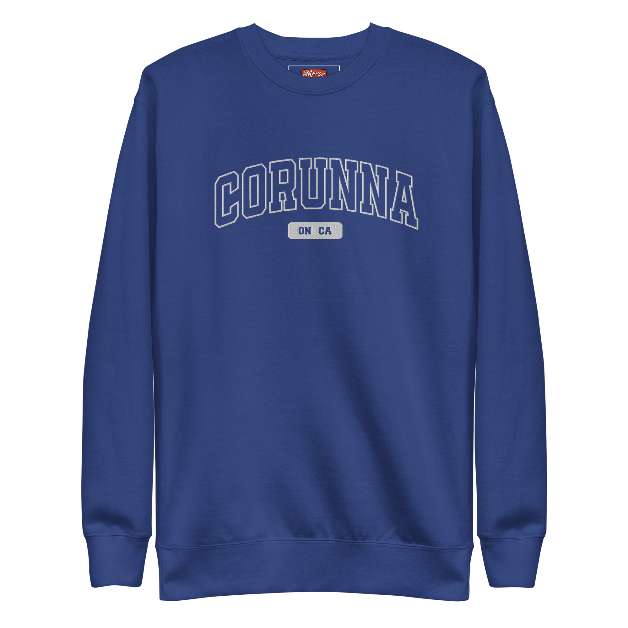 Unisex Corunna, Ontario Embroidered Premium Sweatshirt - Image 4