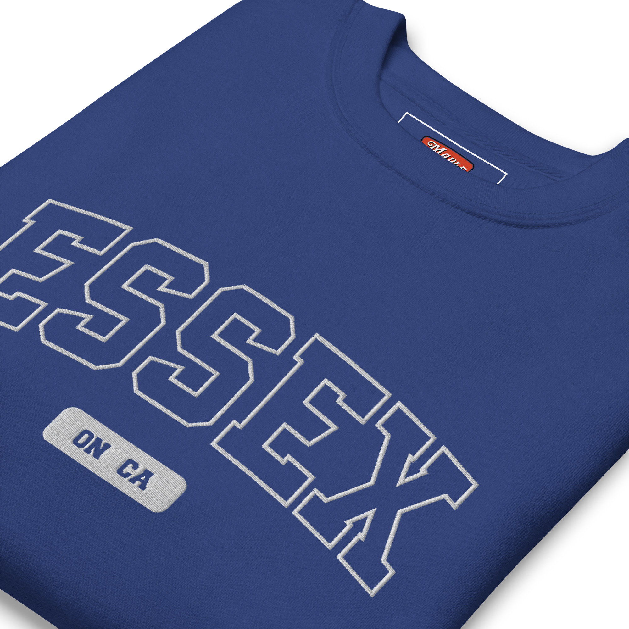 Unisex Essex, Ontario Embroidered Premium Sweatshirt - Image 8