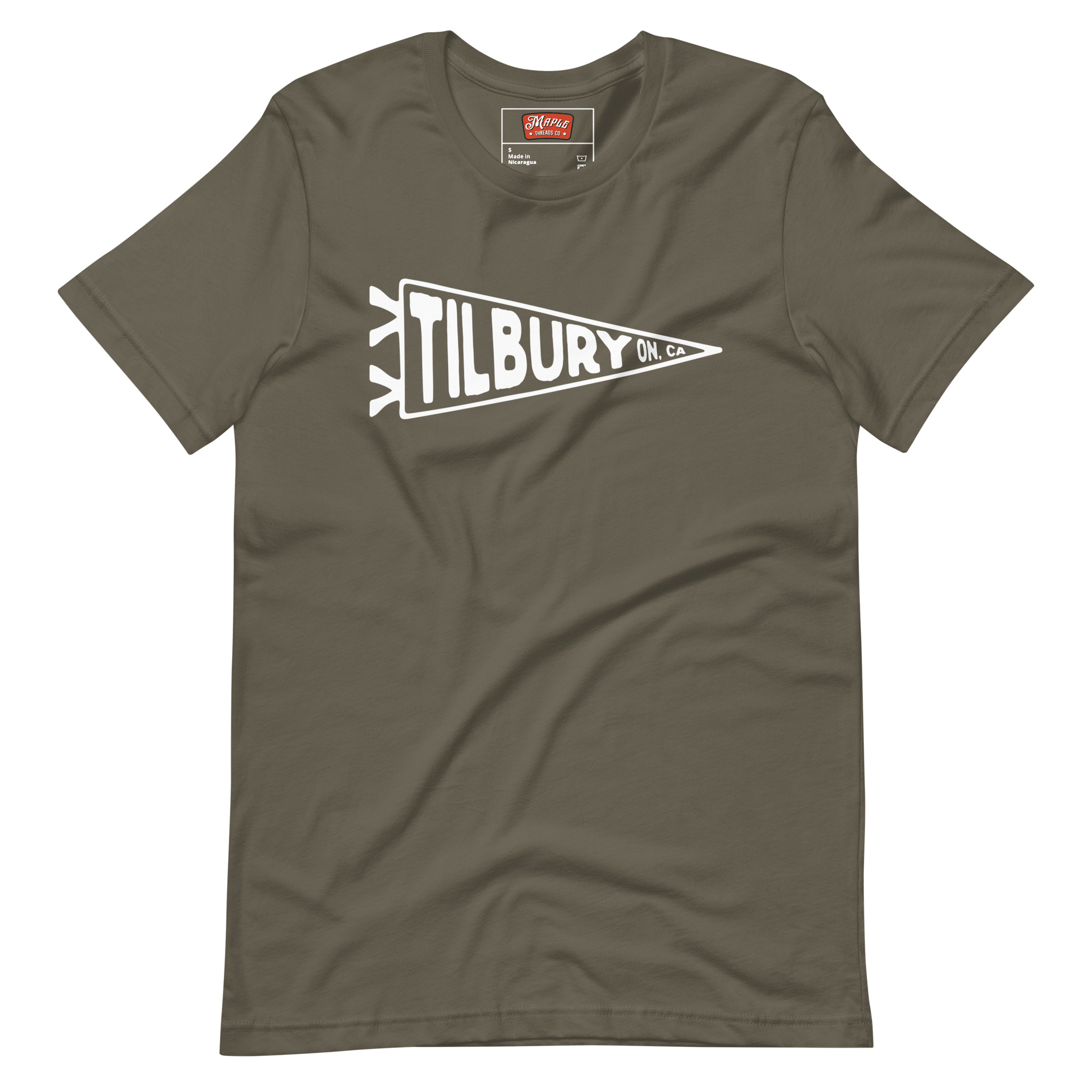 Unisex Tilbury, Ontario Flag T-Shirt - Image 8