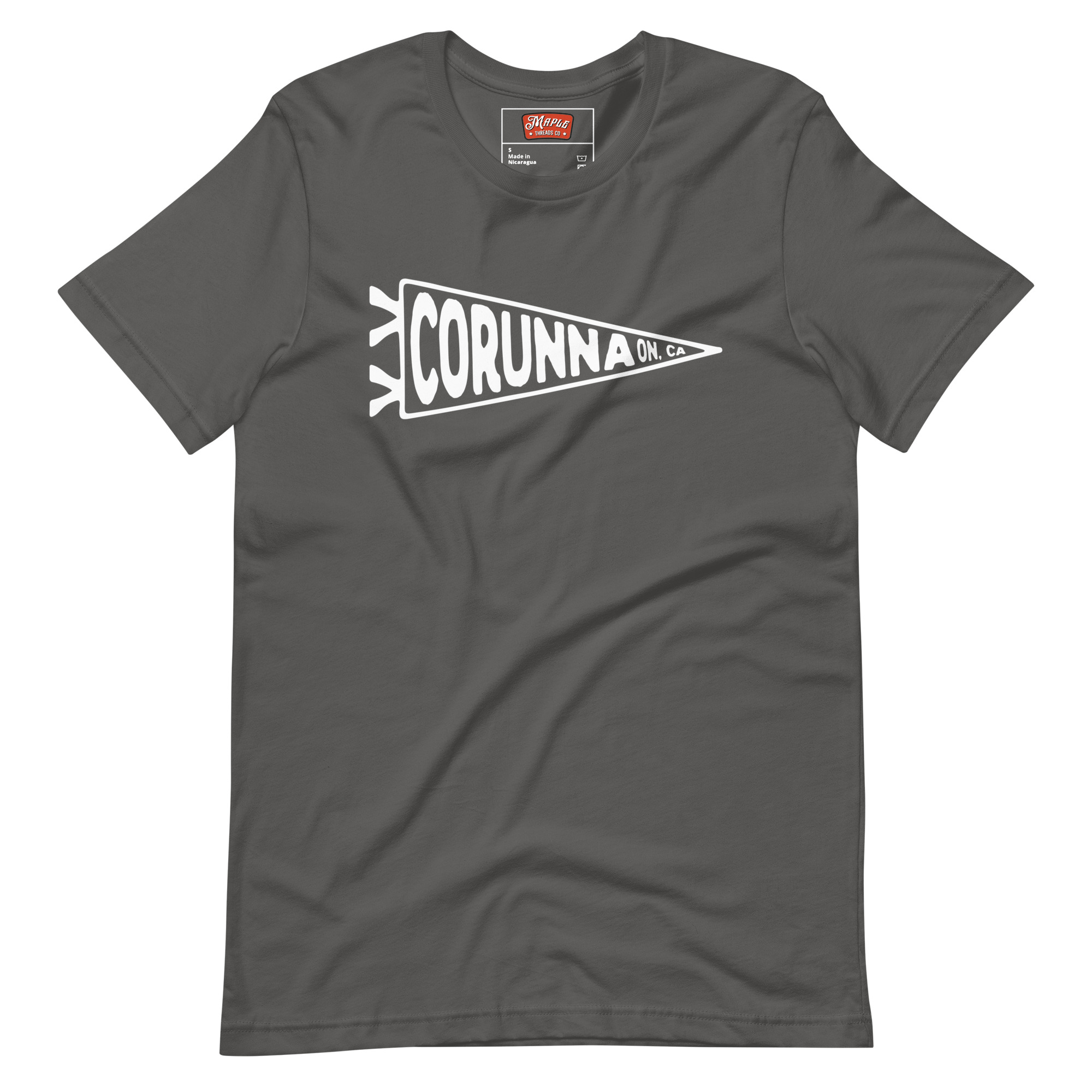 Unisex Corunna, Ontario Flag T-Shirt - Image 7