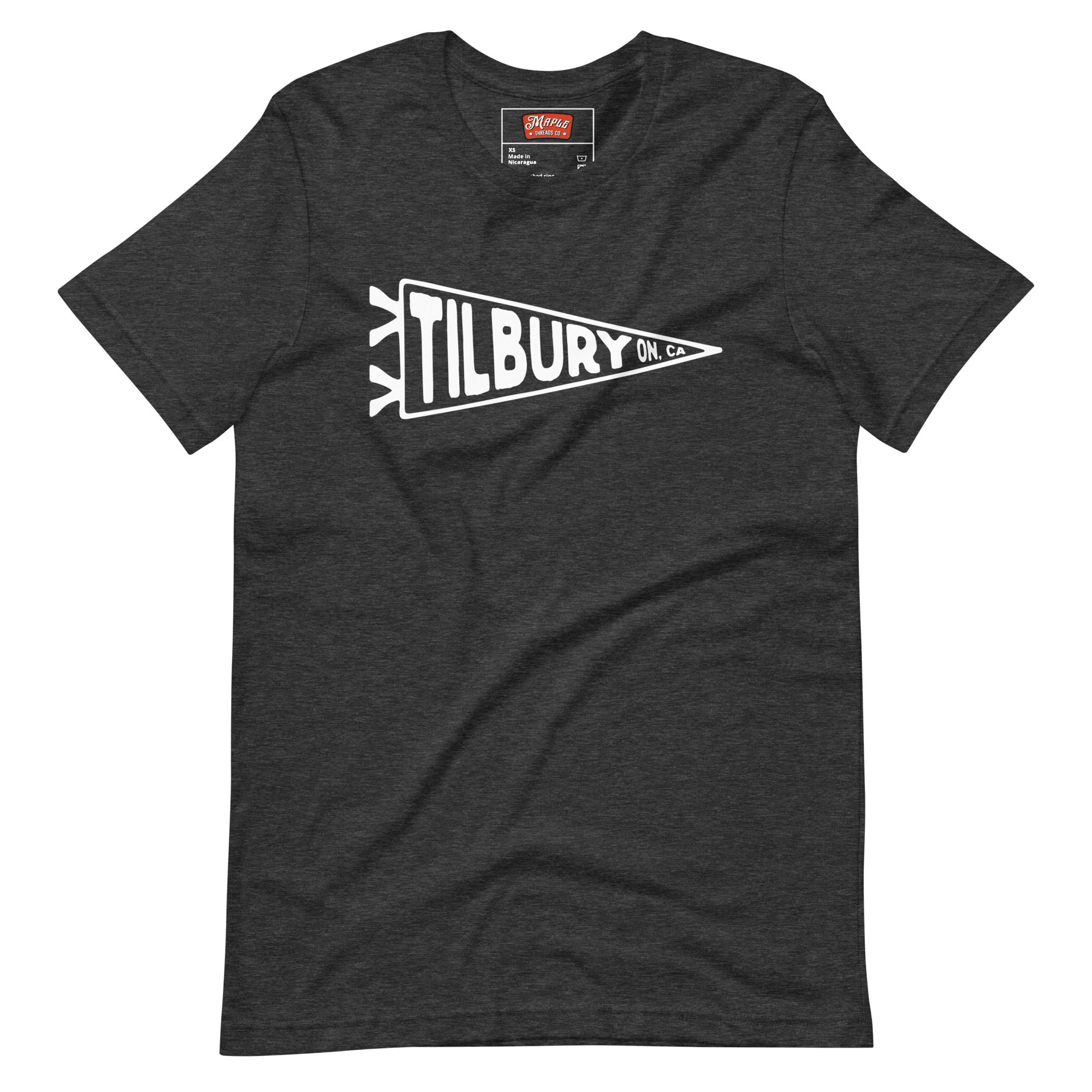 Unisex Tilbury, Ontario Flag T-Shirt - Image 6