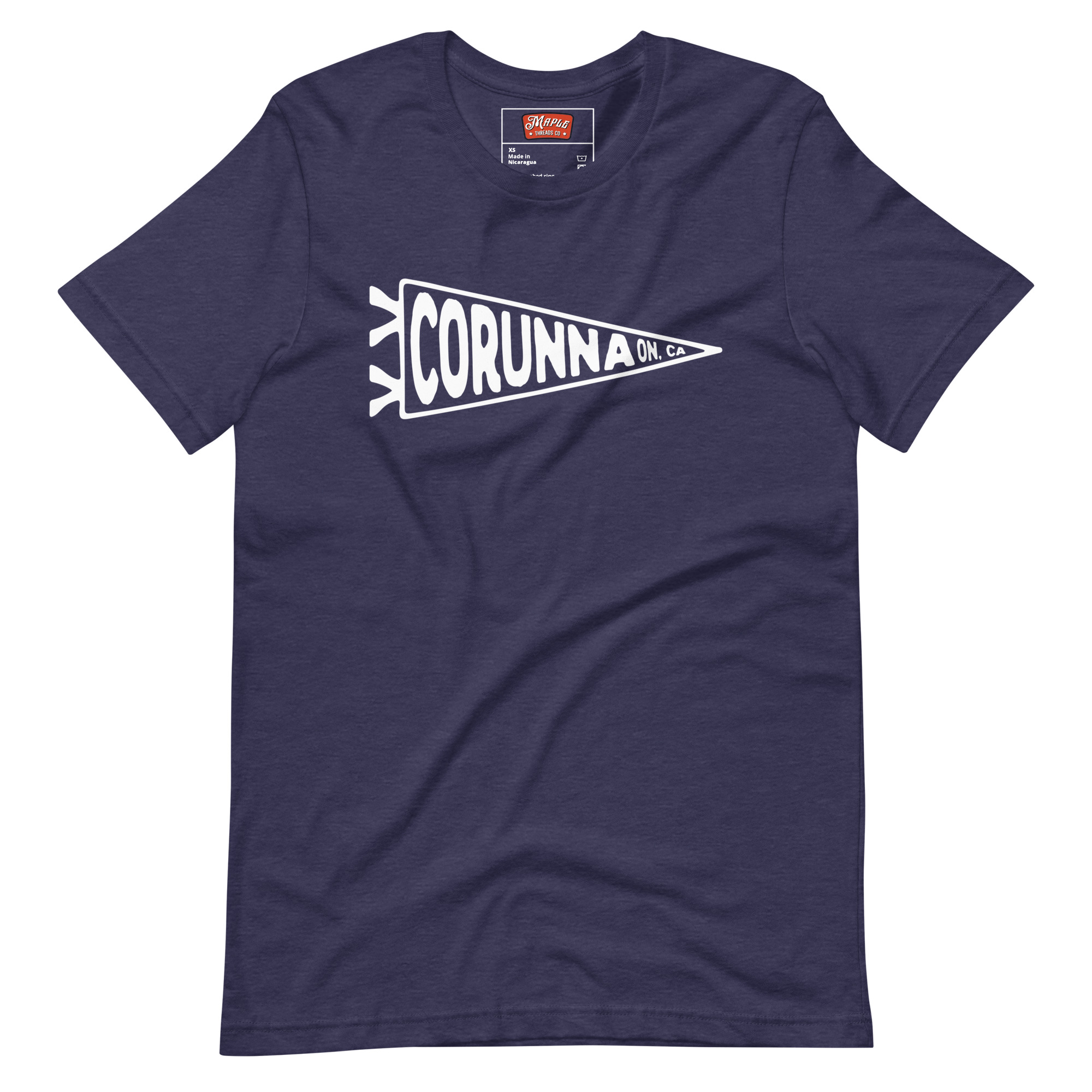 Unisex Corunna, Ontario Flag T-Shirt - Image 3