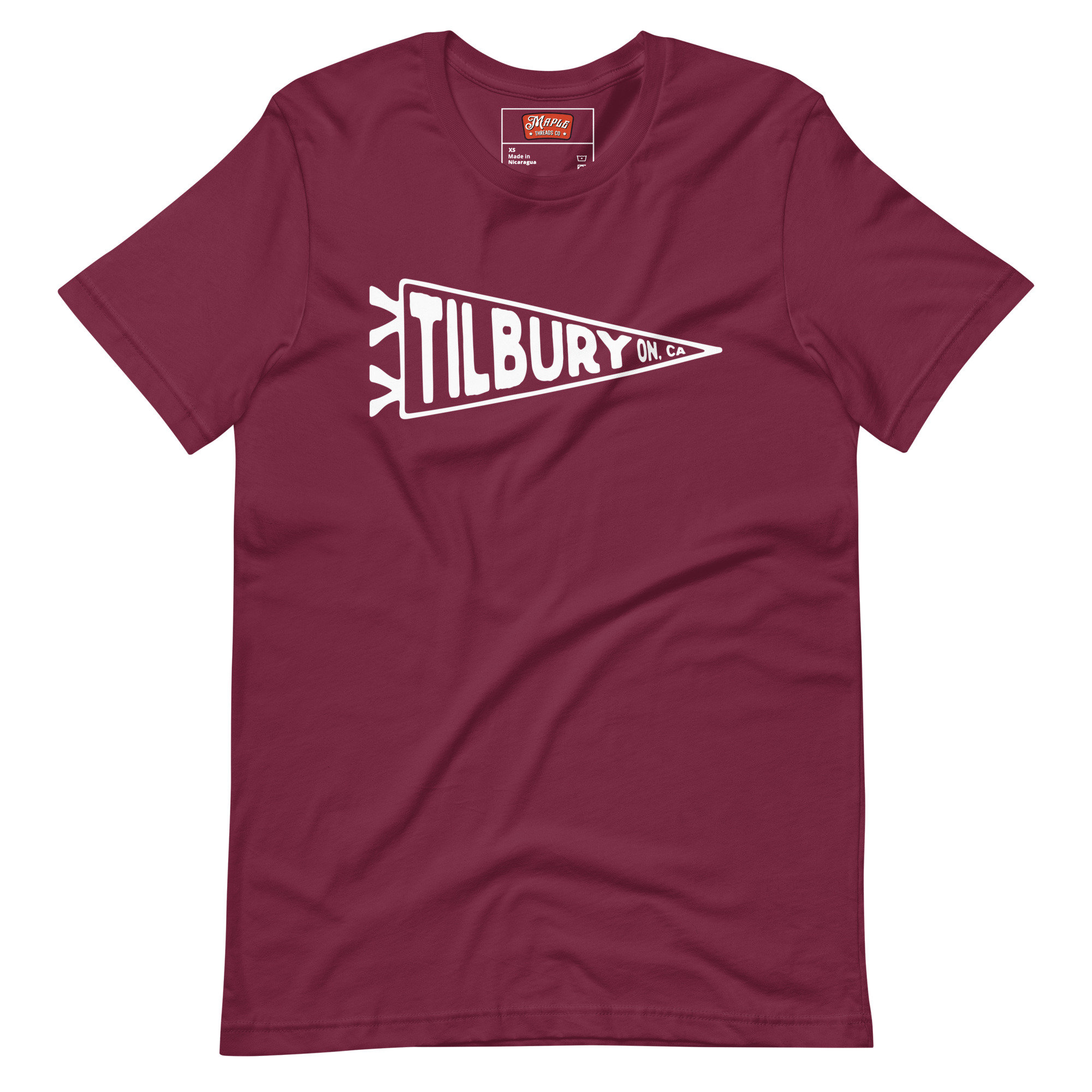 Unisex Tilbury, Ontario Flag T-Shirt - Image 5