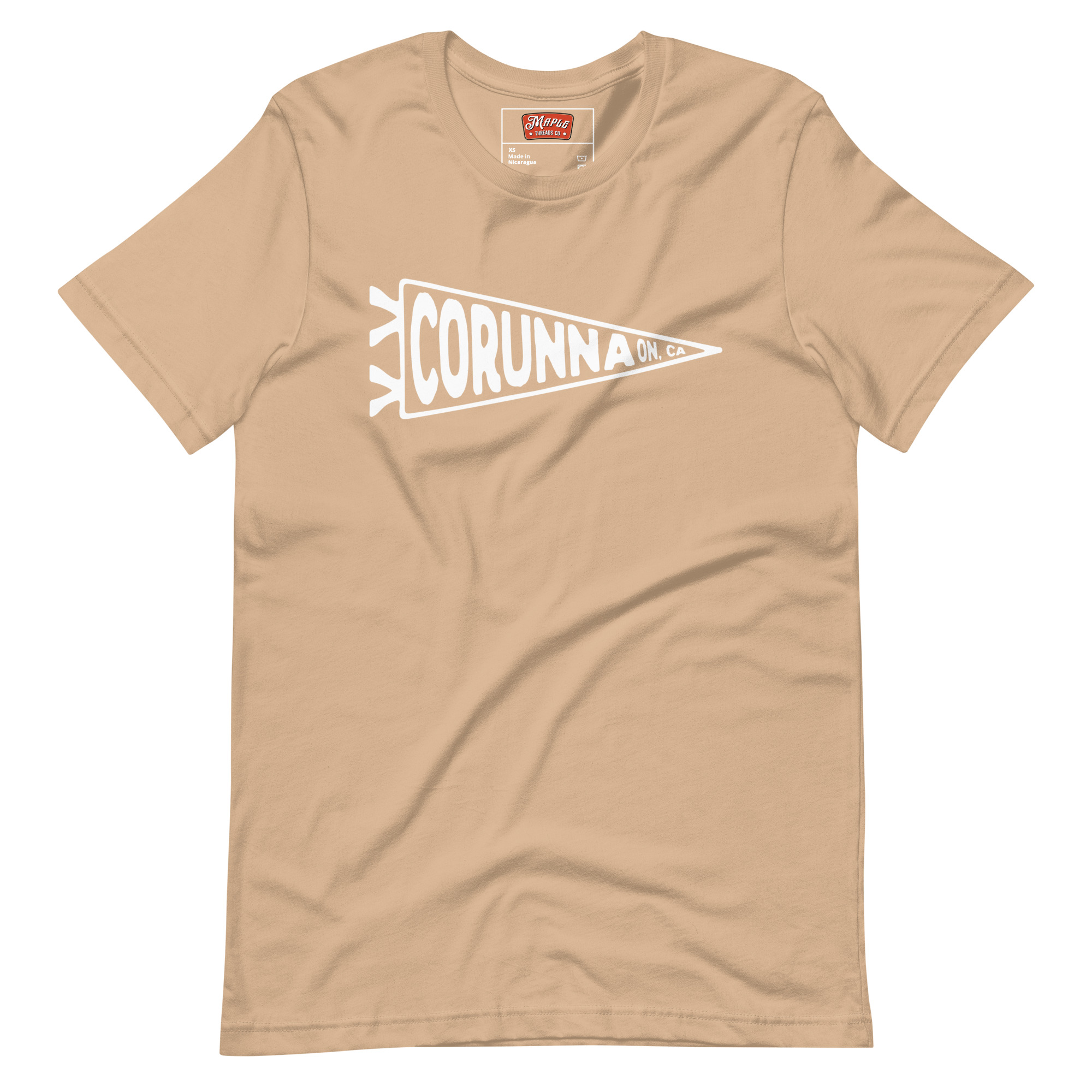 Unisex Corunna, Ontario Flag T-Shirt - Image 9