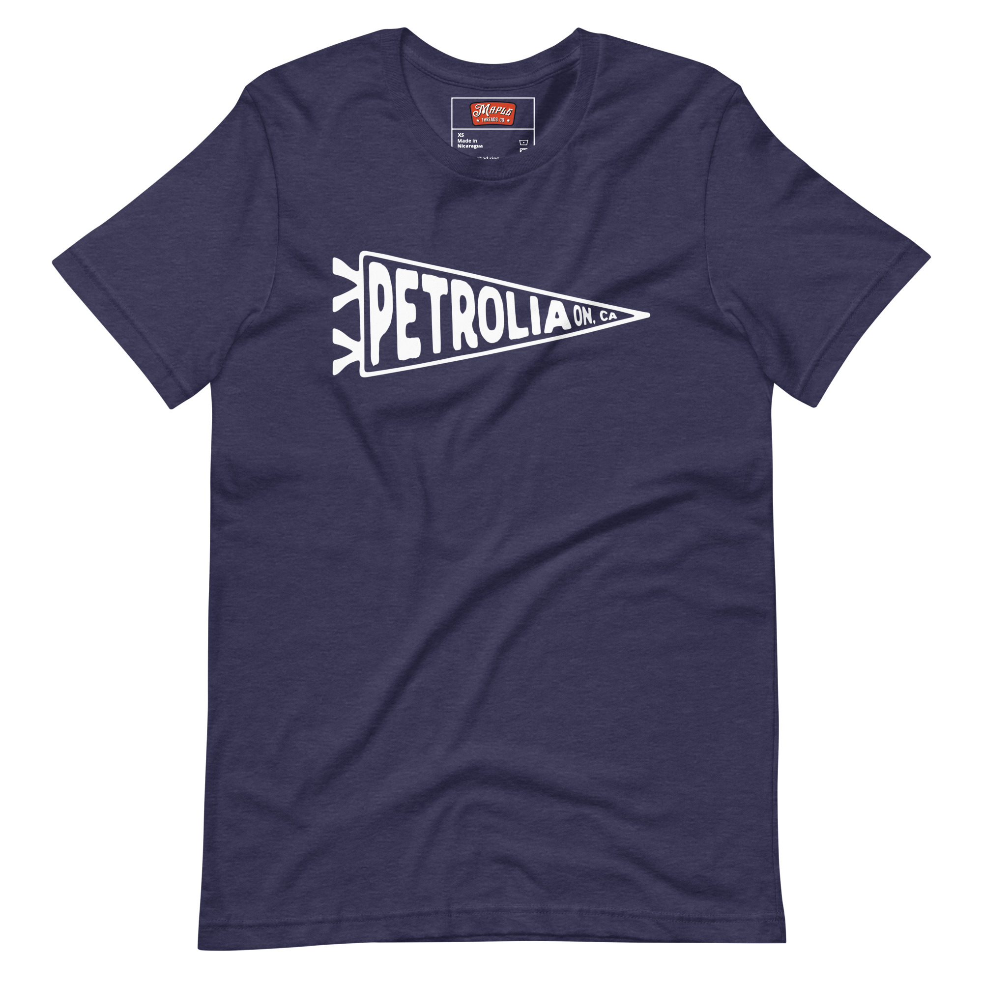Unisex Petrolia, Ontario Flag T-Shirt - Image 3
