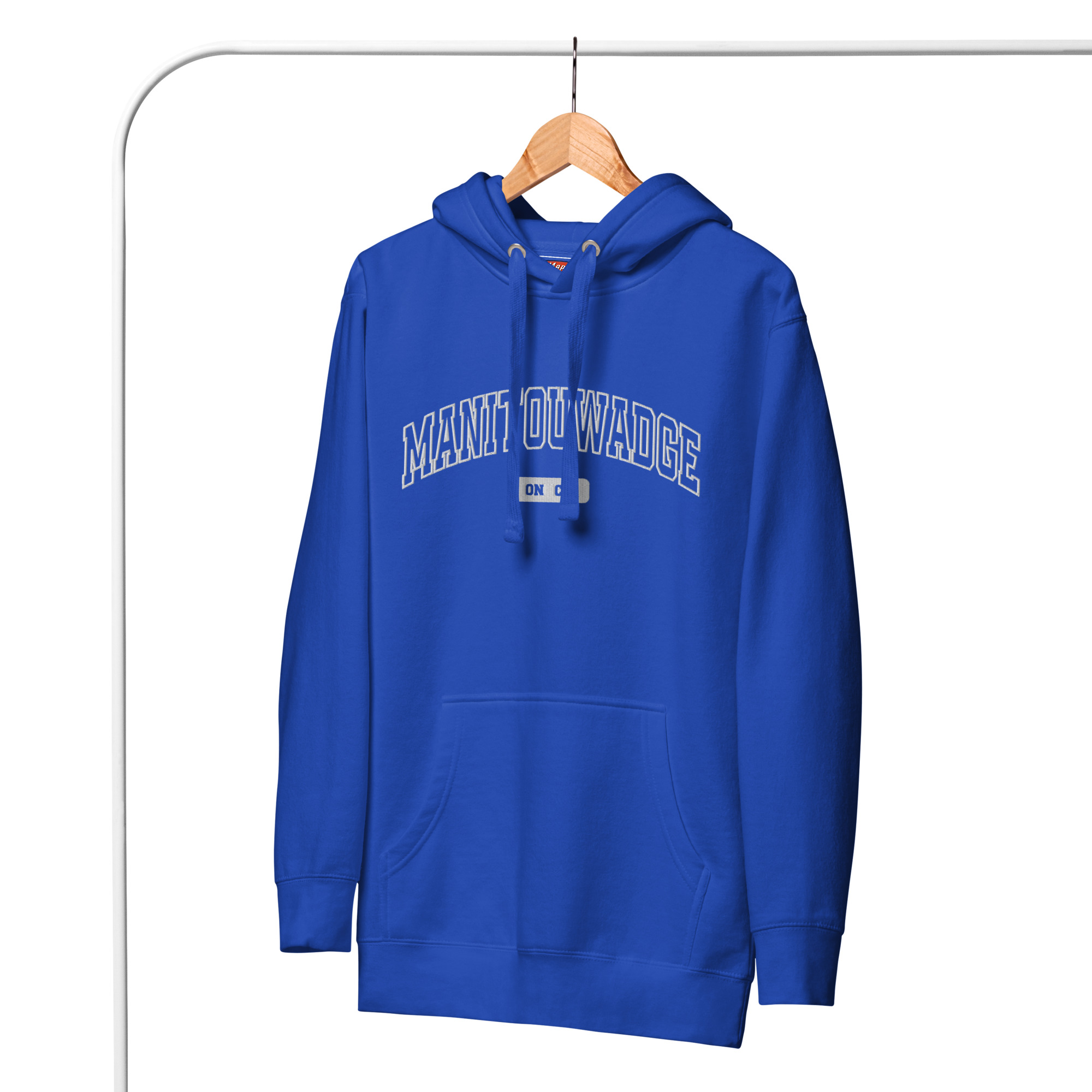 Unisex Manitouwadge, Ontario Embroidered Hoodie - Image 9