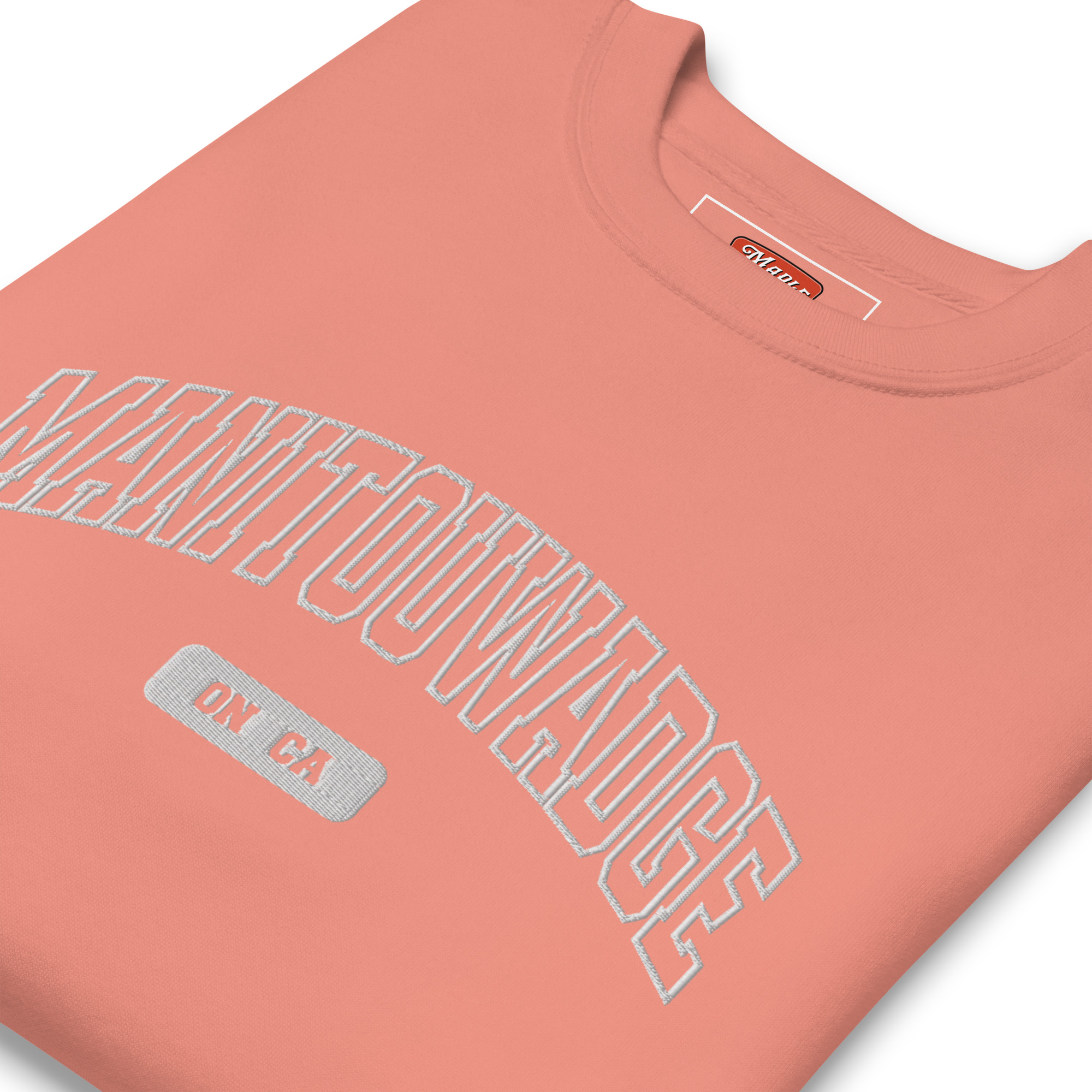 Unisex Manitouwadge, Ontario Embroidered Premium Sweatshirt - Image 12