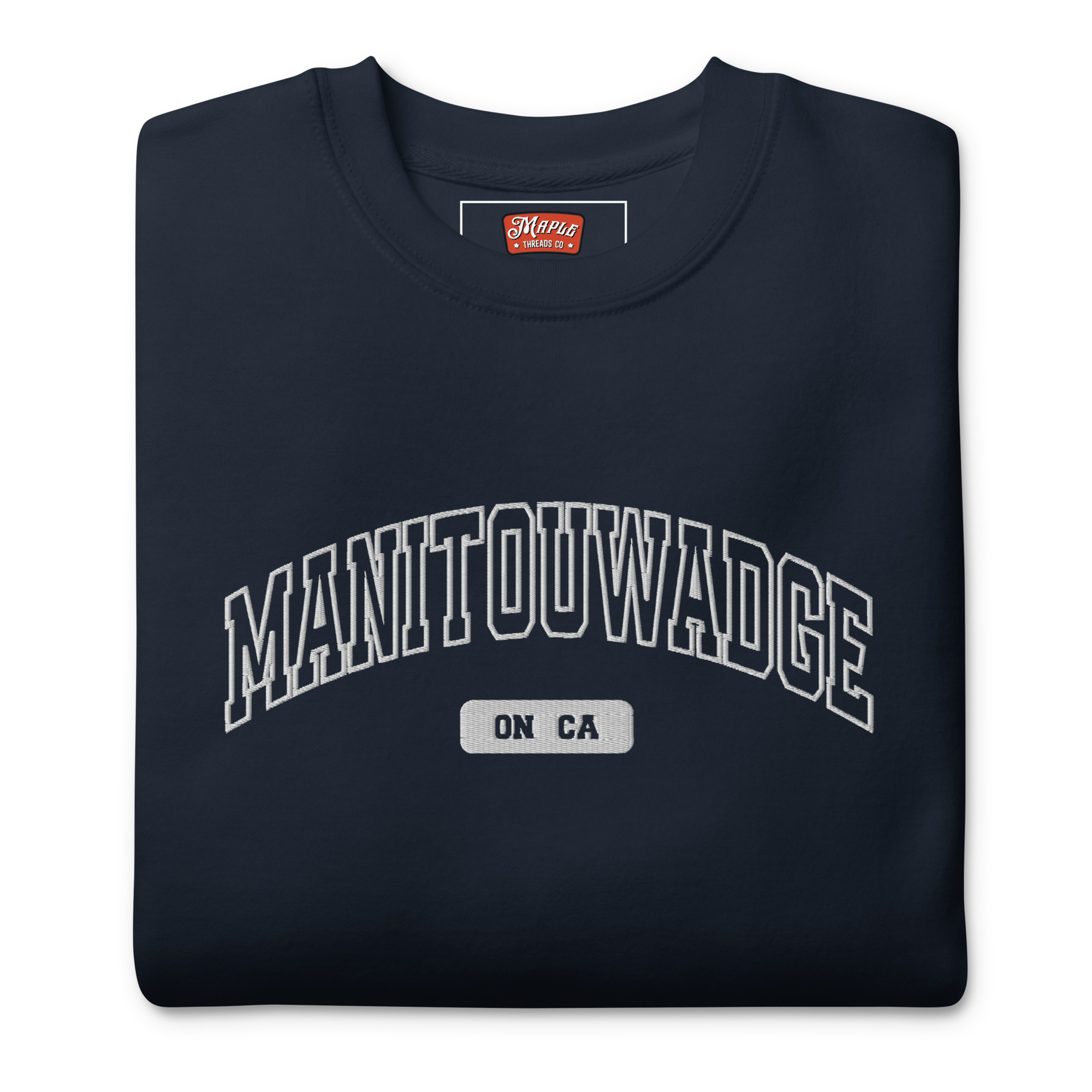 Unisex Manitouwadge, Ontario Embroidered Premium Sweatshirt - Image 4