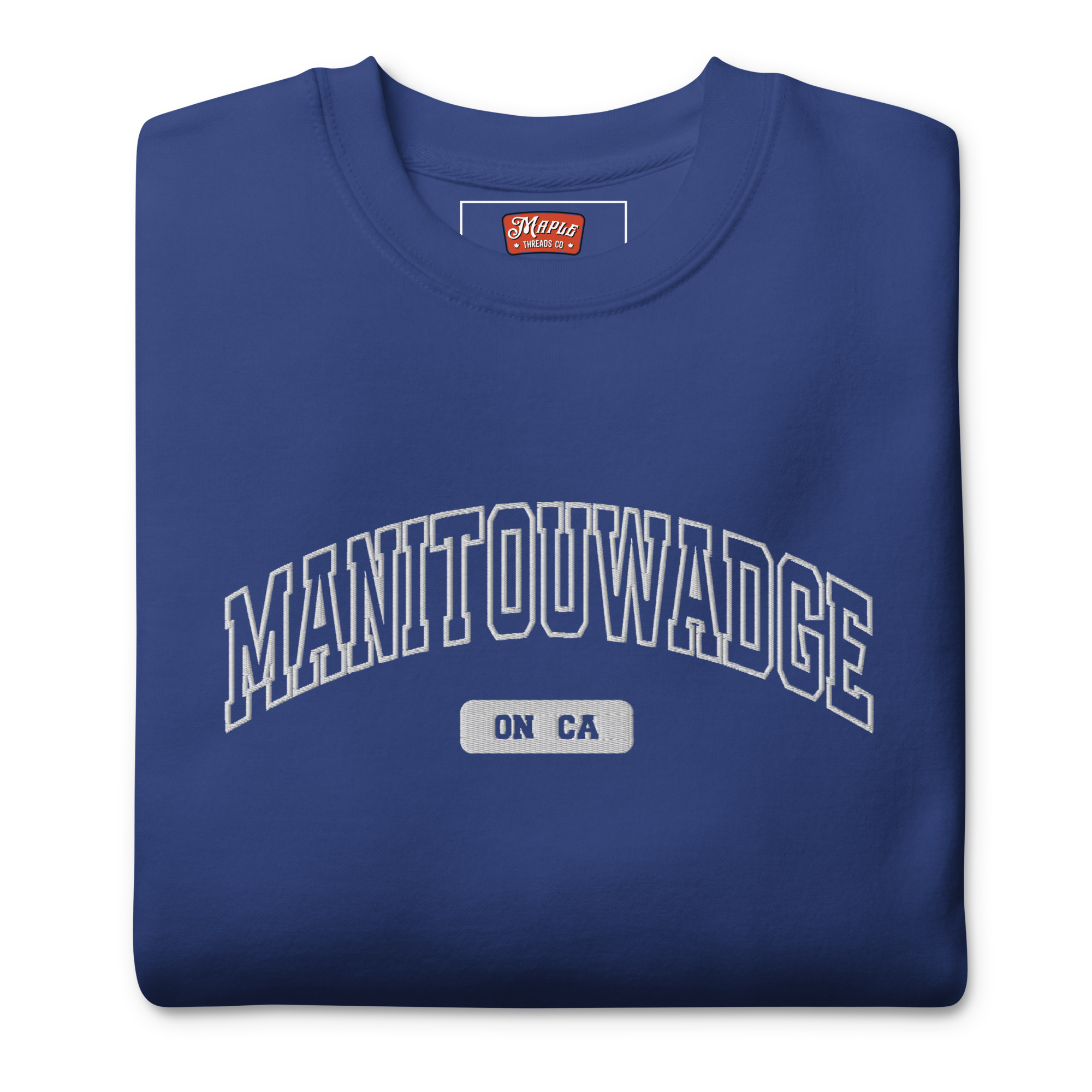 Unisex Manitouwadge, Ontario Embroidered Premium Sweatshirt - Image 8