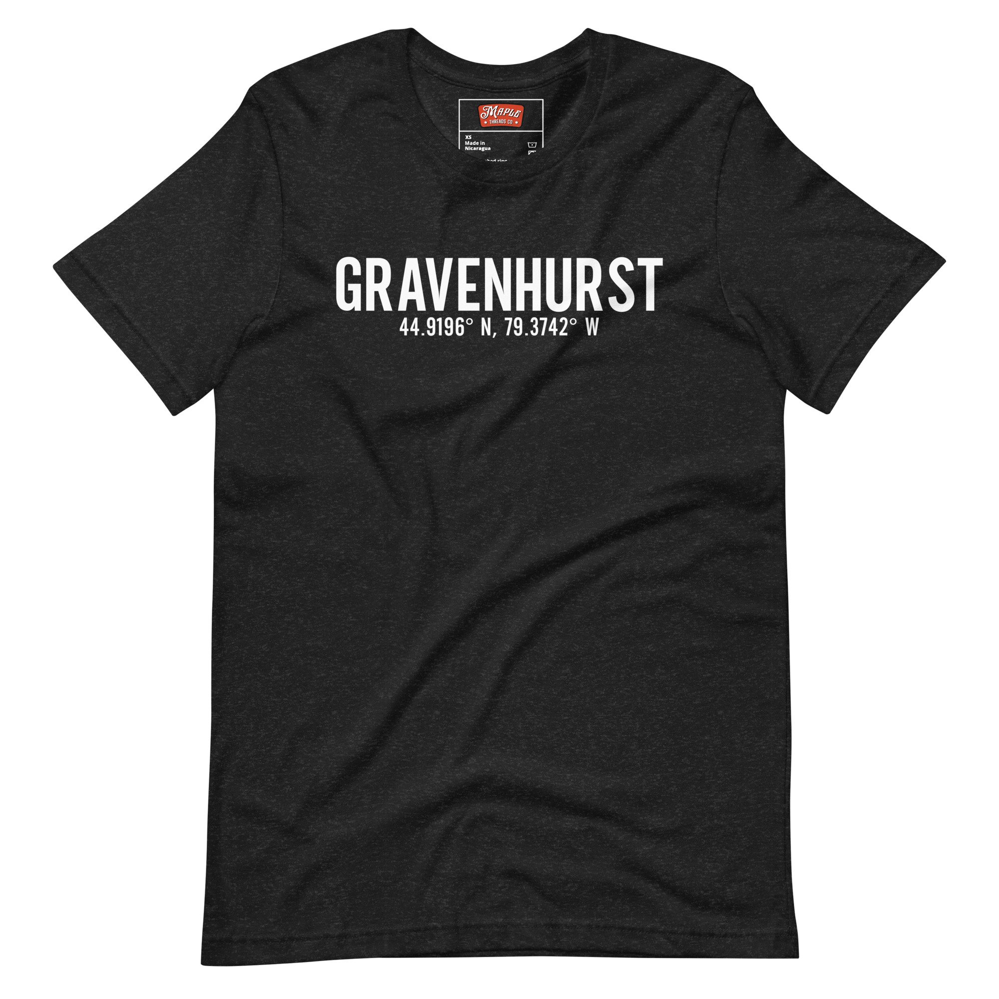 Unisex Gravenhurst, Ontario Coordinates T-Shirt