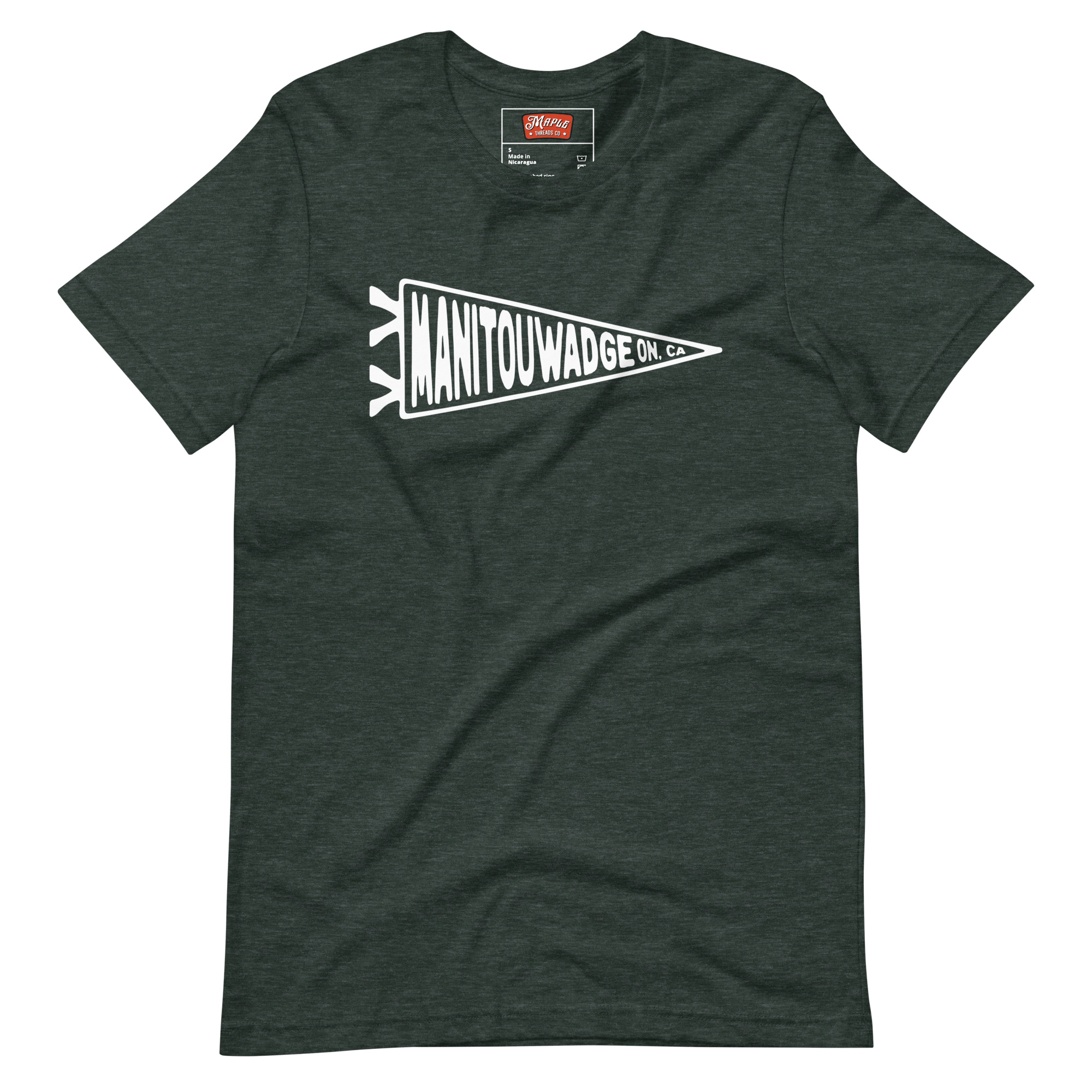 Unisex Manitouwadge, Ontario Flag T-Shirt - Image 7