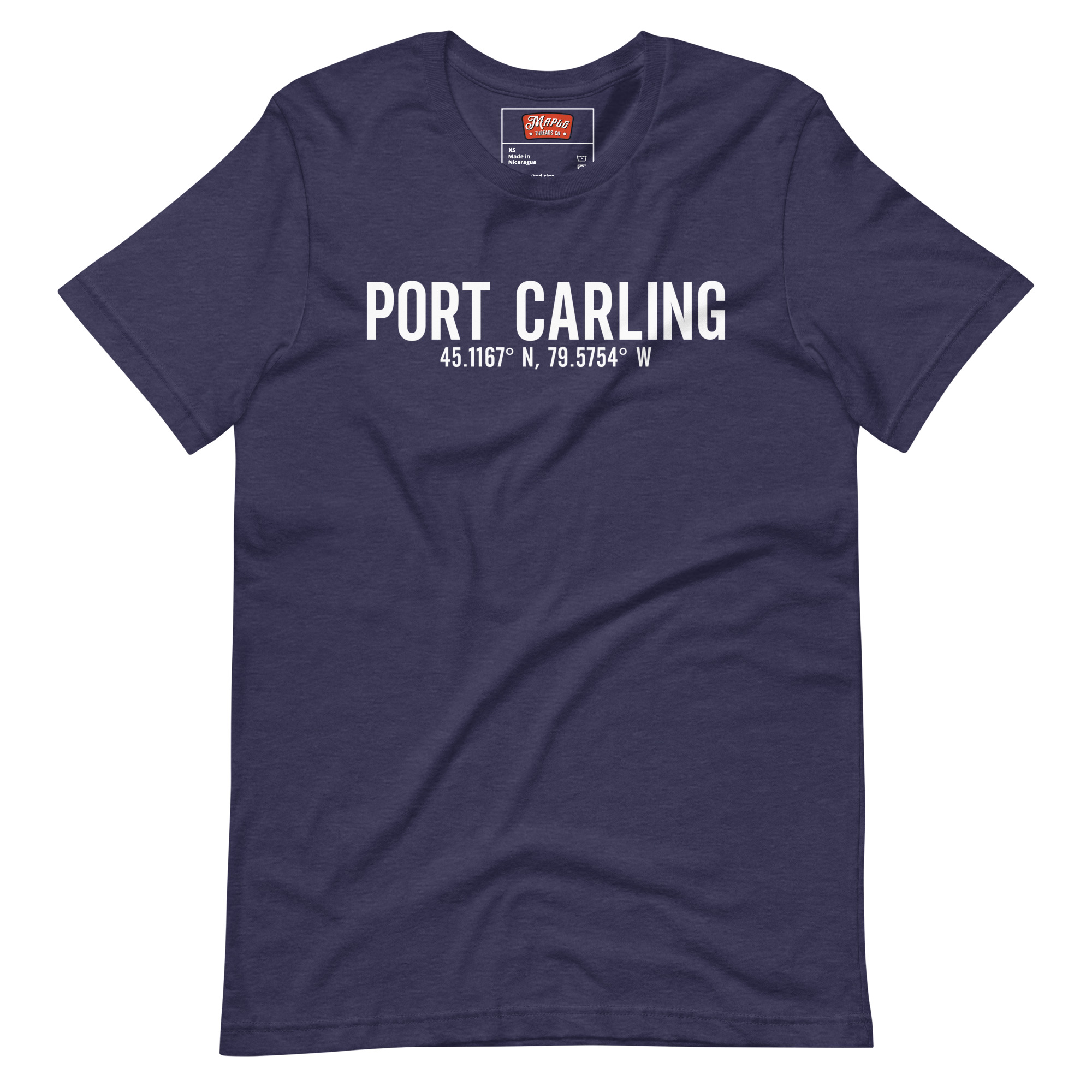 Unisex Port Carling, Ontario Coordinates T-Shirt - Image 5