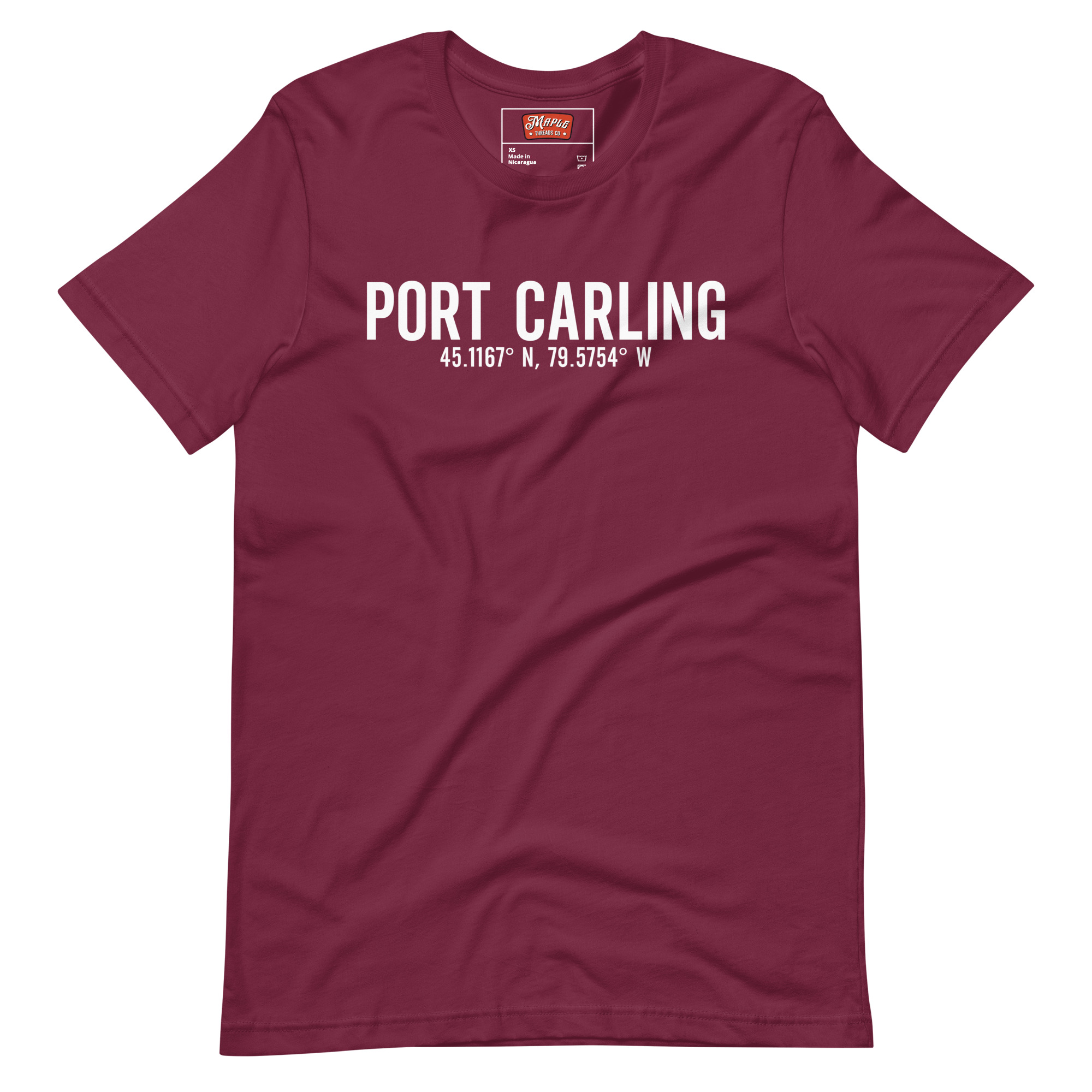 Unisex Port Carling, Ontario Coordinates T-Shirt - Image 9