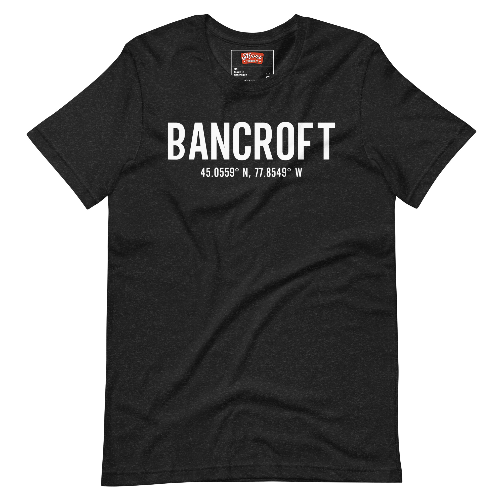 Unisex Bancroft, Ontario Coordinates T-Shirt - Image 2