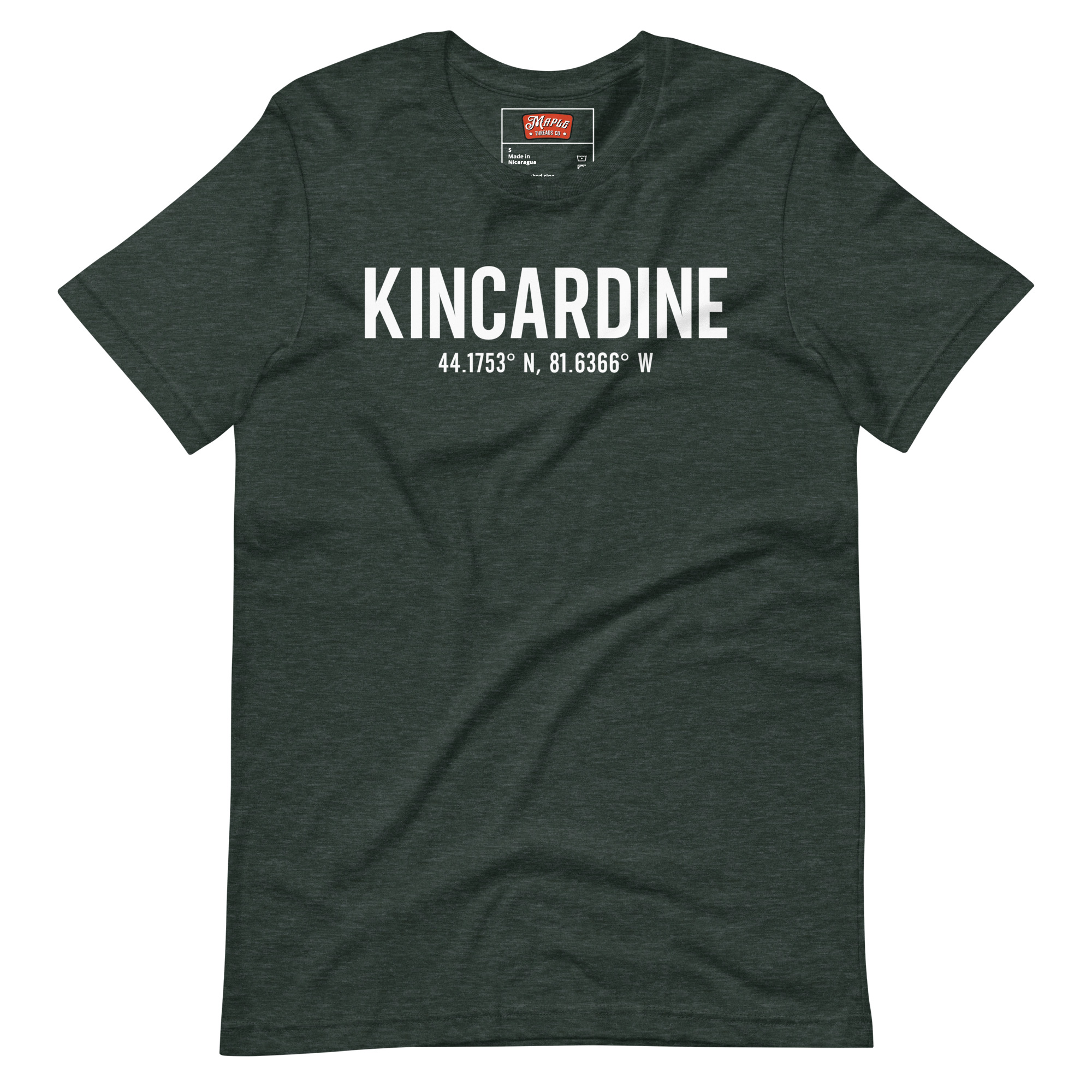 Unisex Kincardine, Ontario Coordinates T-Shirt - Image 7