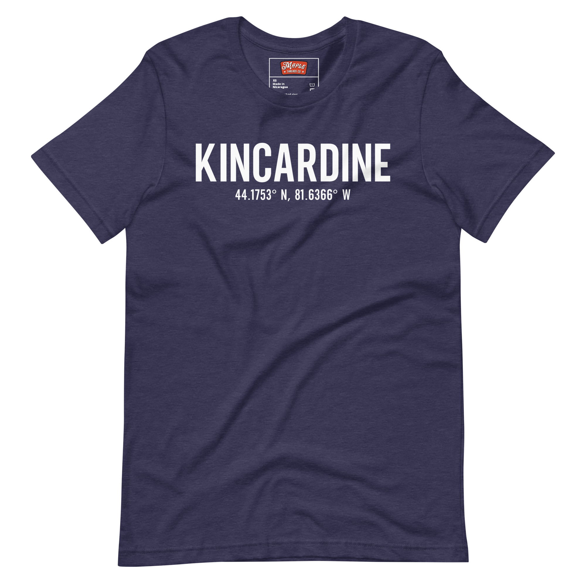 Unisex Kincardine, Ontario Coordinates T-Shirt - Image 5