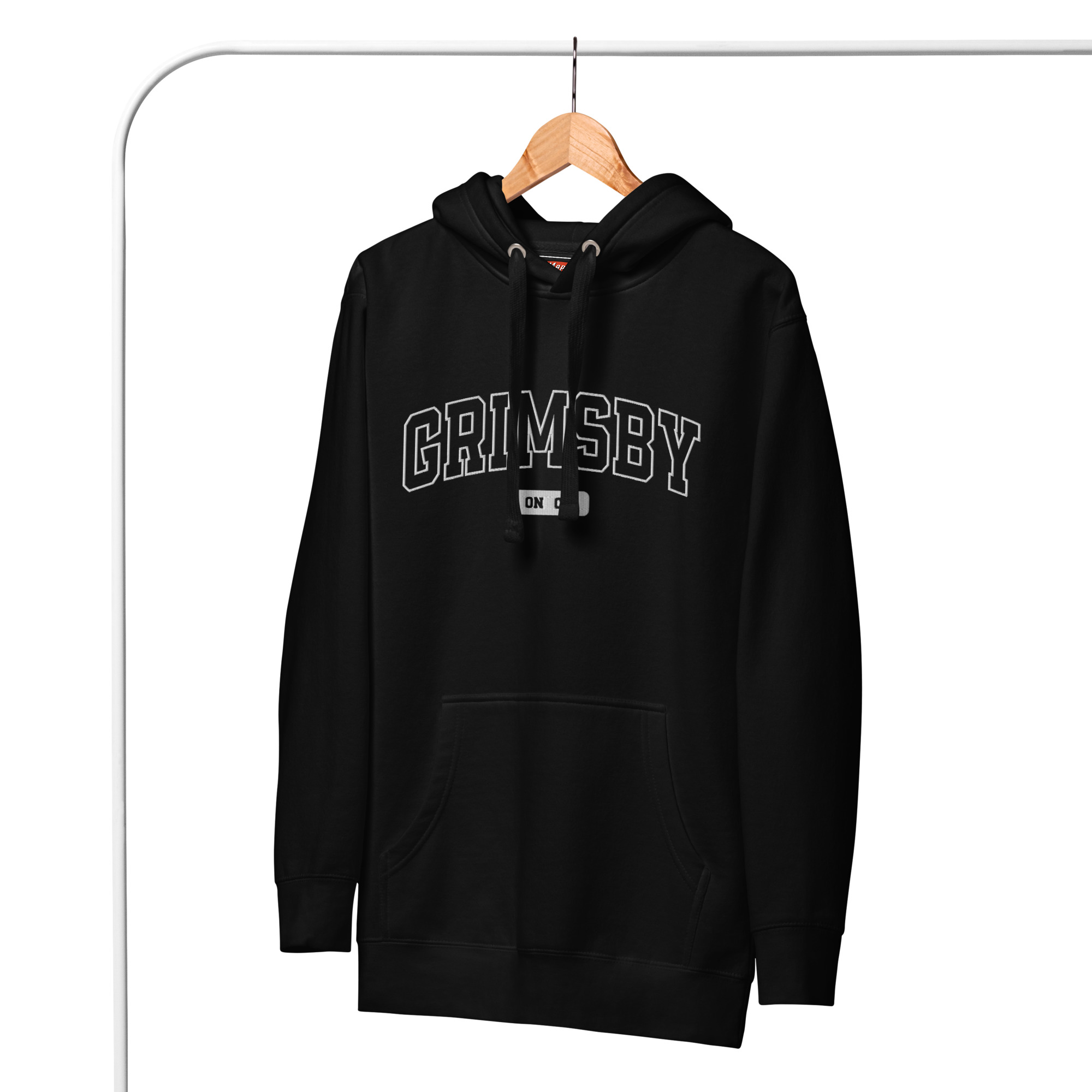 Unisex Grimsby, Ontario Embroidered Hoodie