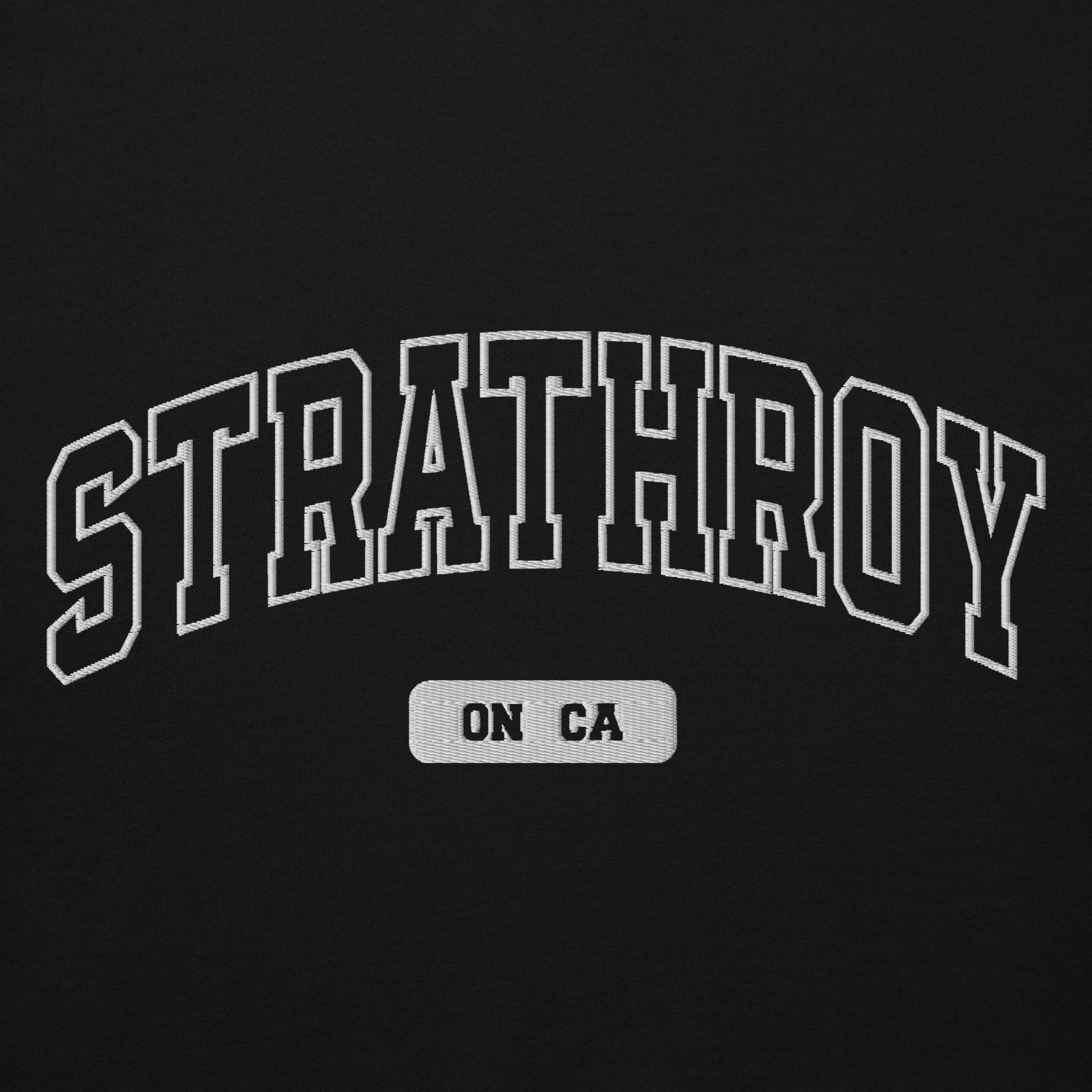 Unisex Strathroy, Ontario Embroidered Hoodie - Image 2