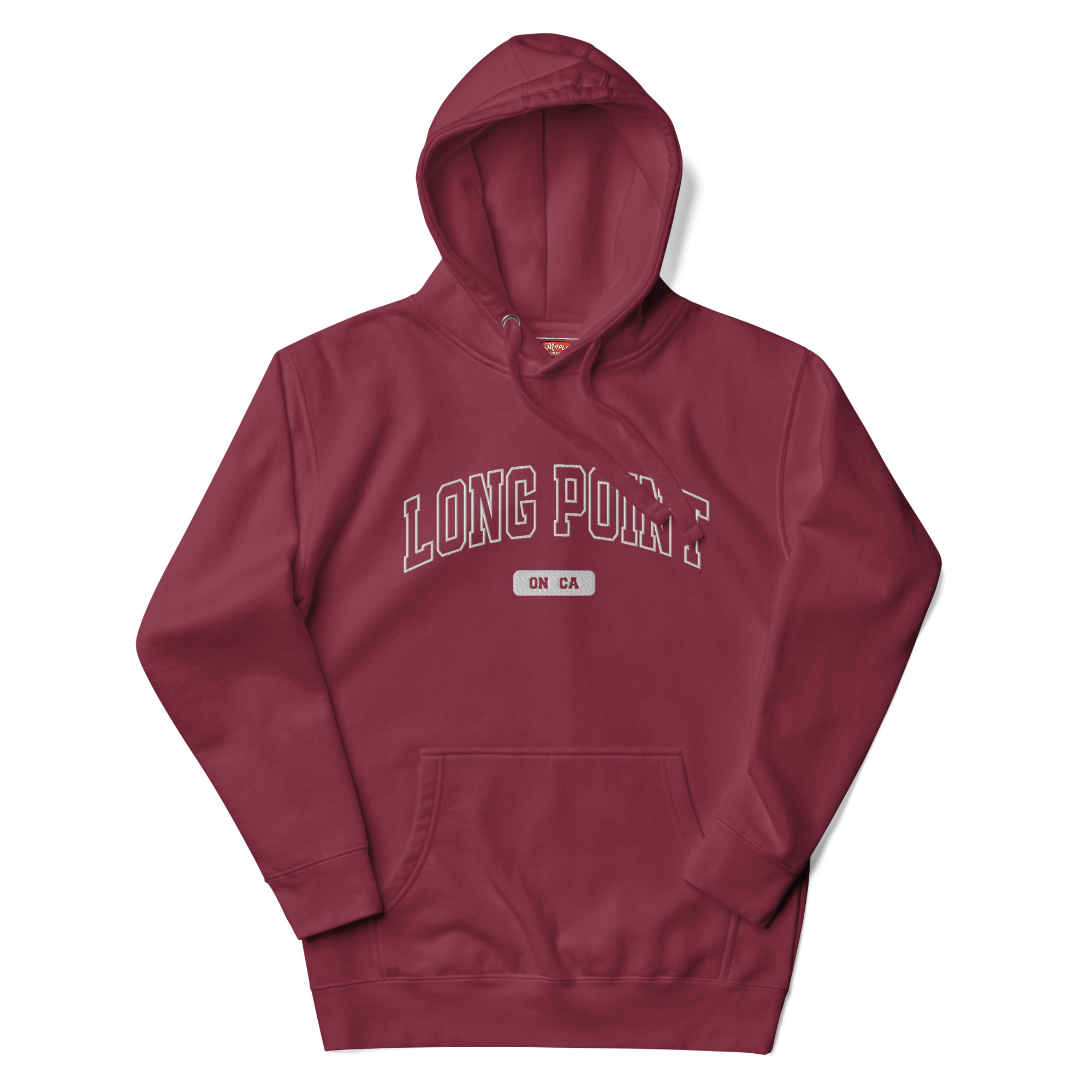 Unisex Long Point, Ontario Embroidered Hoodie - Image 4