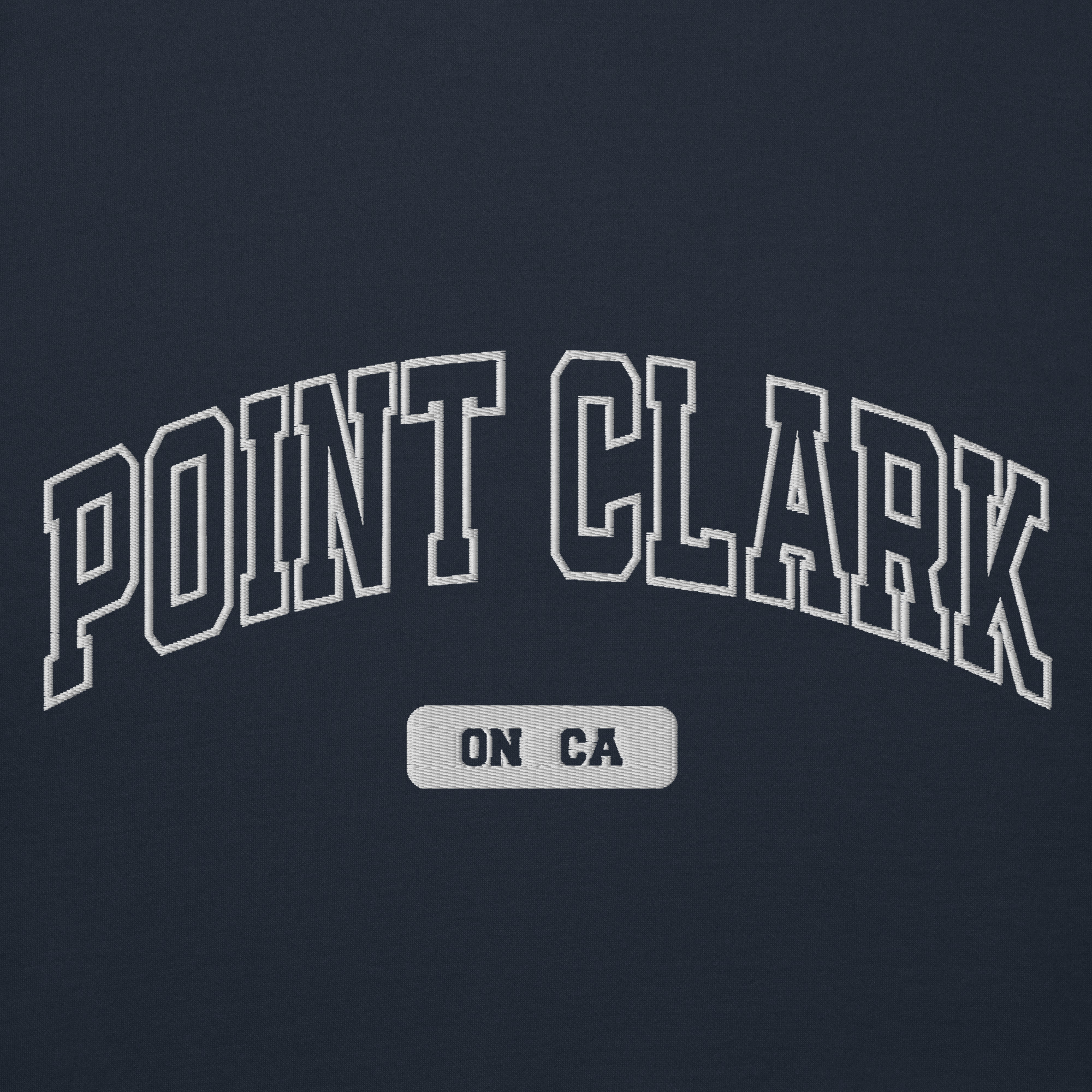 Unisex Point Clark, Ontario Embroidered Hoodie - Image 2