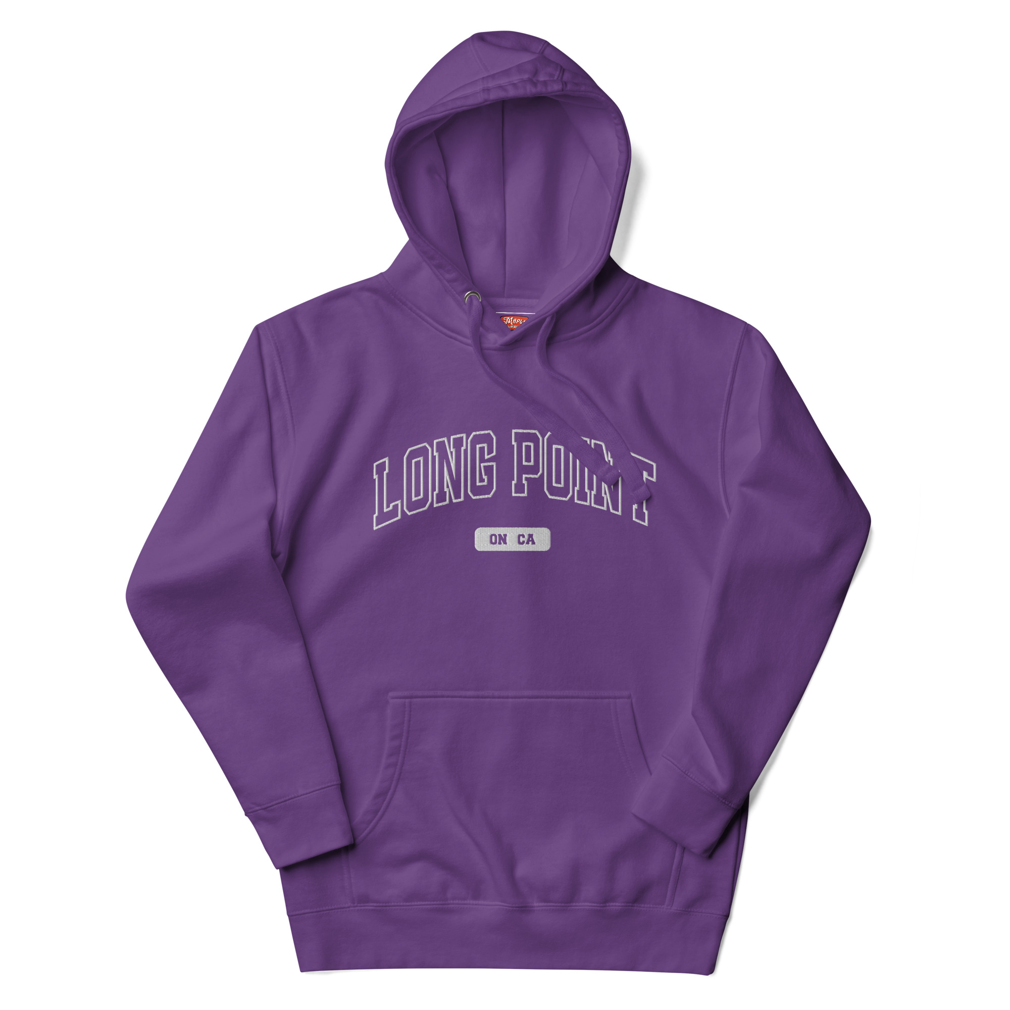 Unisex Long Point, Ontario Embroidered Hoodie - Image 7