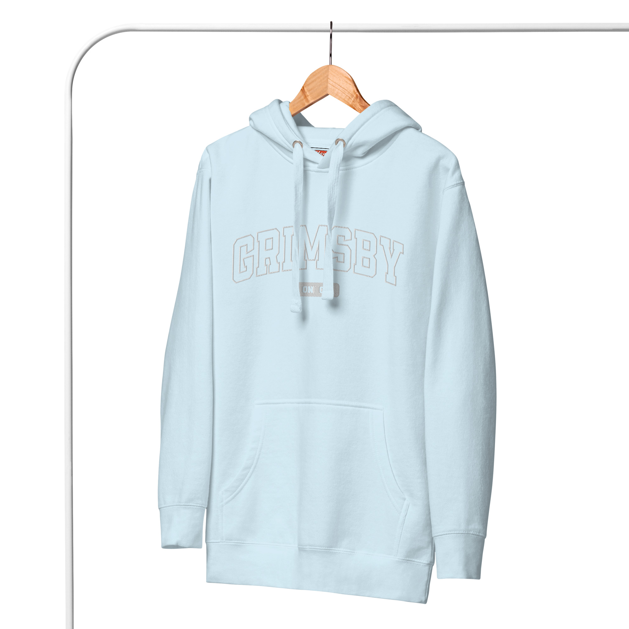Unisex Grimsby, Ontario Embroidered Hoodie - Image 21