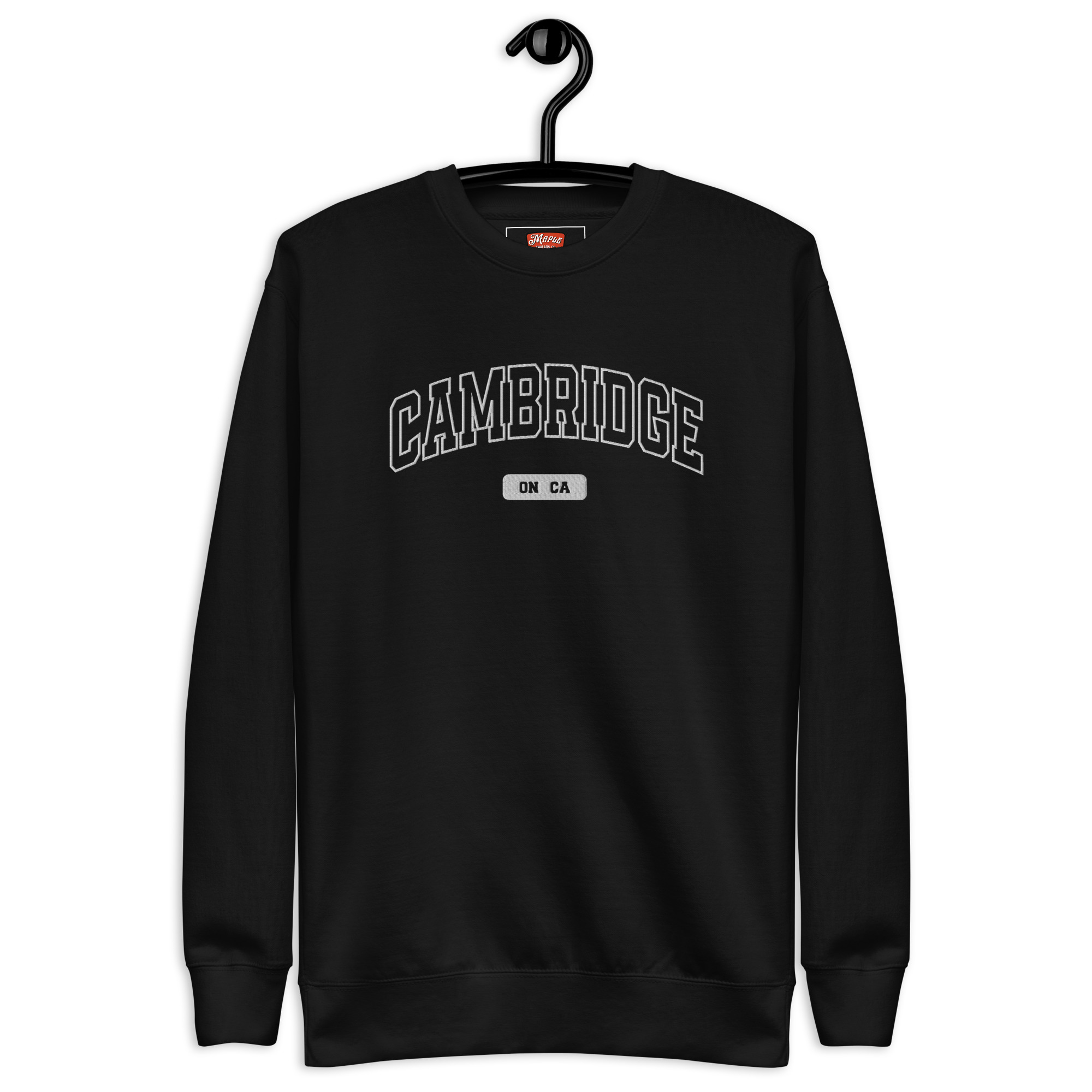 Unisex Cambridge, Ontario Premium Embroidered Sweatshirt
