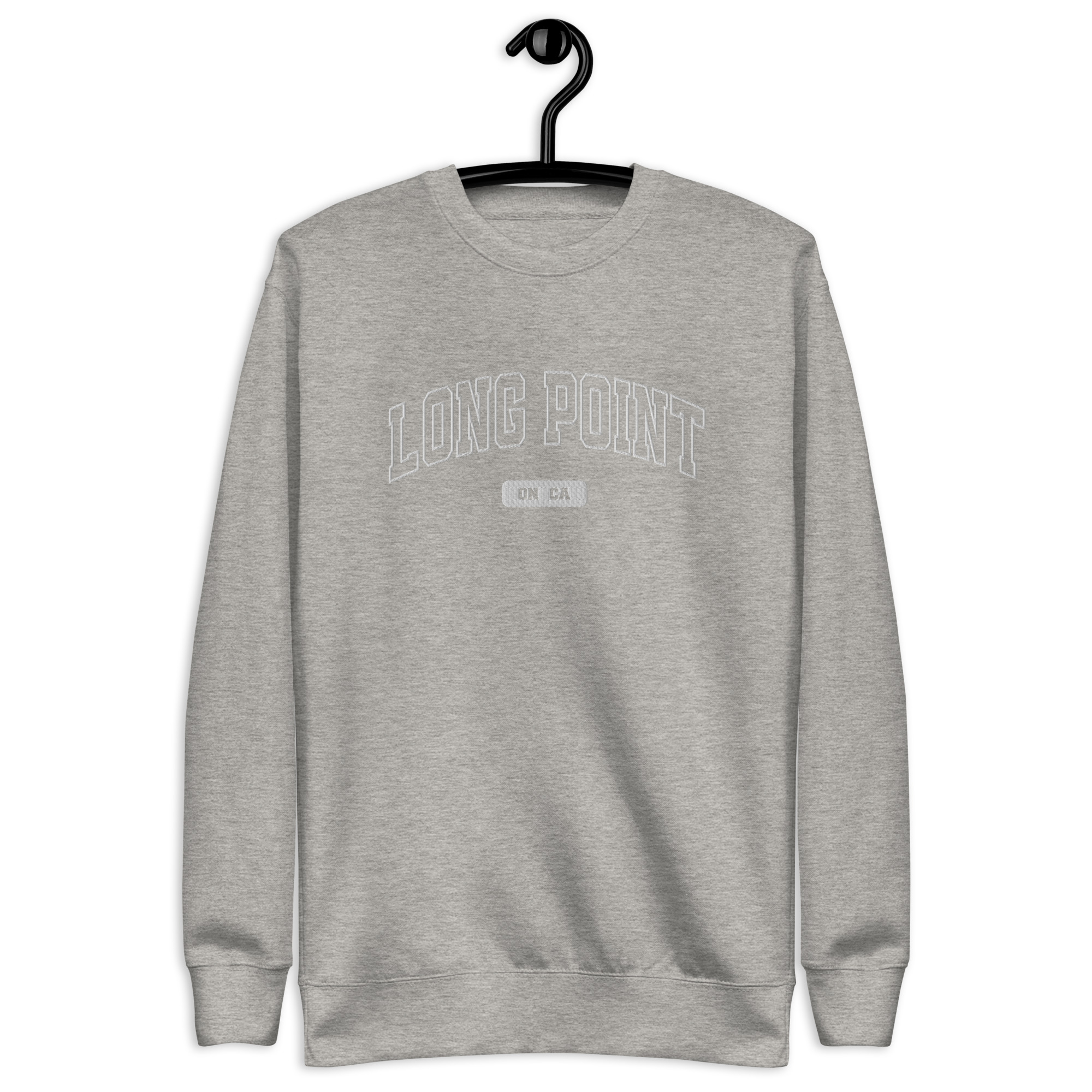 Unisex Long Point, Ontario Embroidered Premium Sweatshirt - Image 6