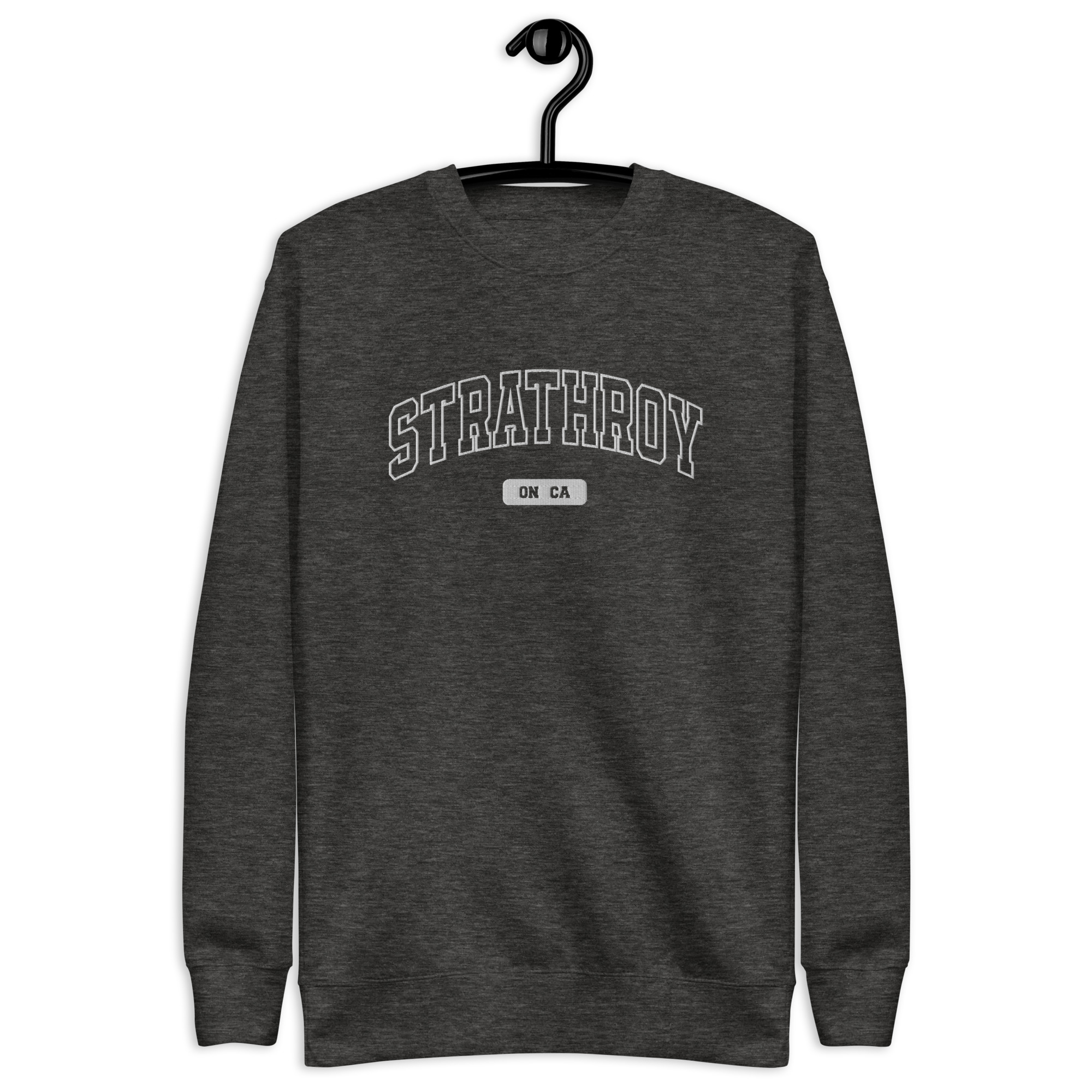 Unisex Strathroy, Ontario Embroidered Premium Sweatshirt - Image 3