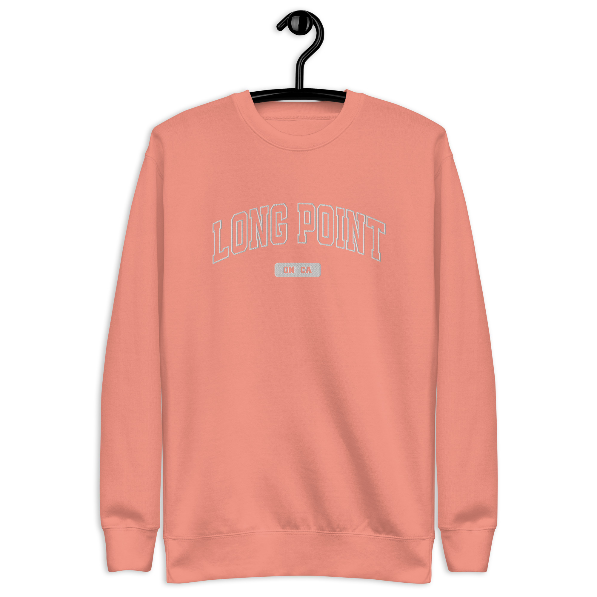 Unisex Long Point, Ontario Embroidered Premium Sweatshirt - Image 5