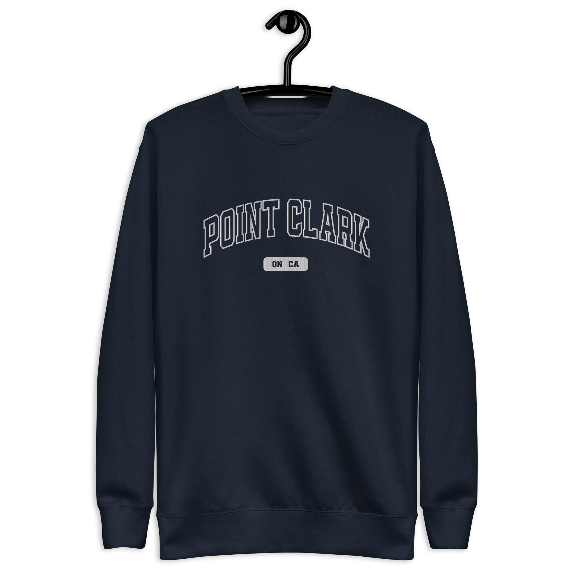 Unisex Point Clark, Ontario Embroidered Premium Sweatshirt - Image 2