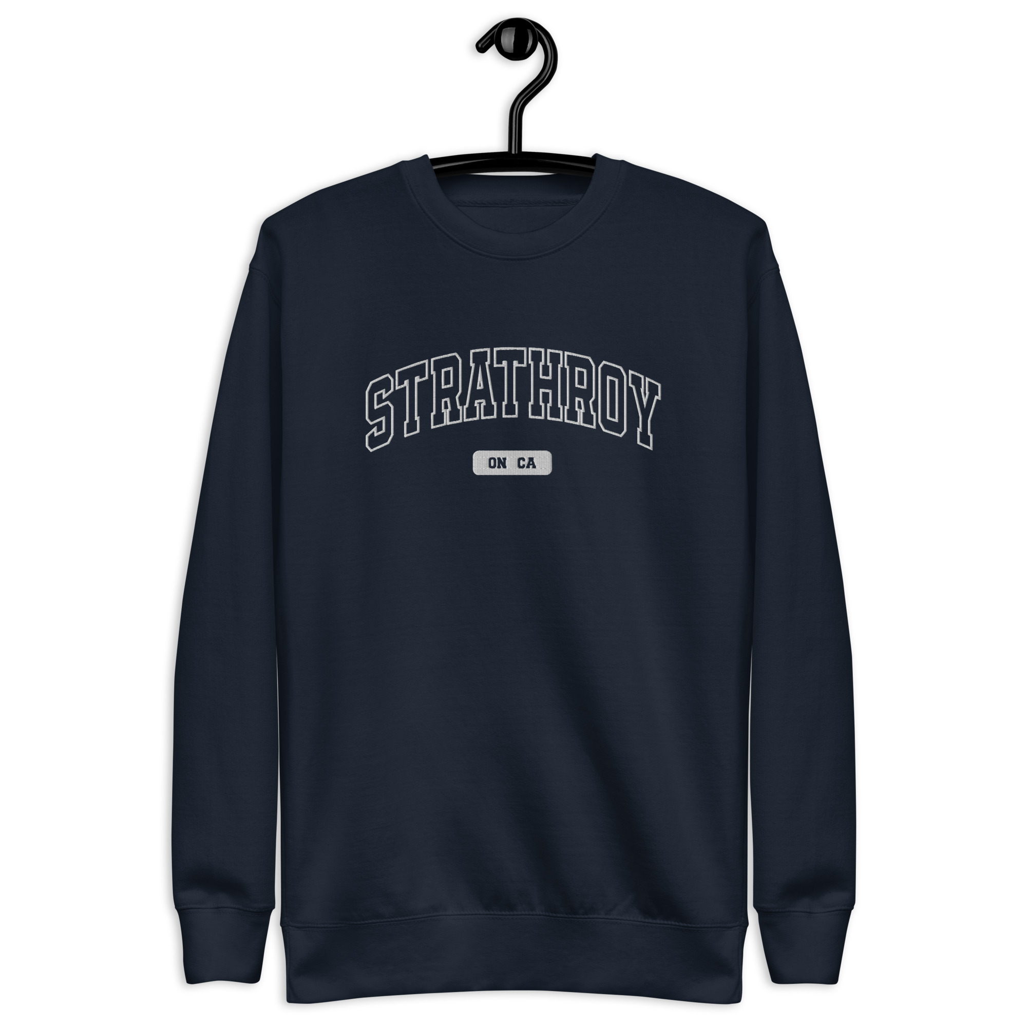 Unisex Strathroy, Ontario Embroidered Premium Sweatshirt - Image 2