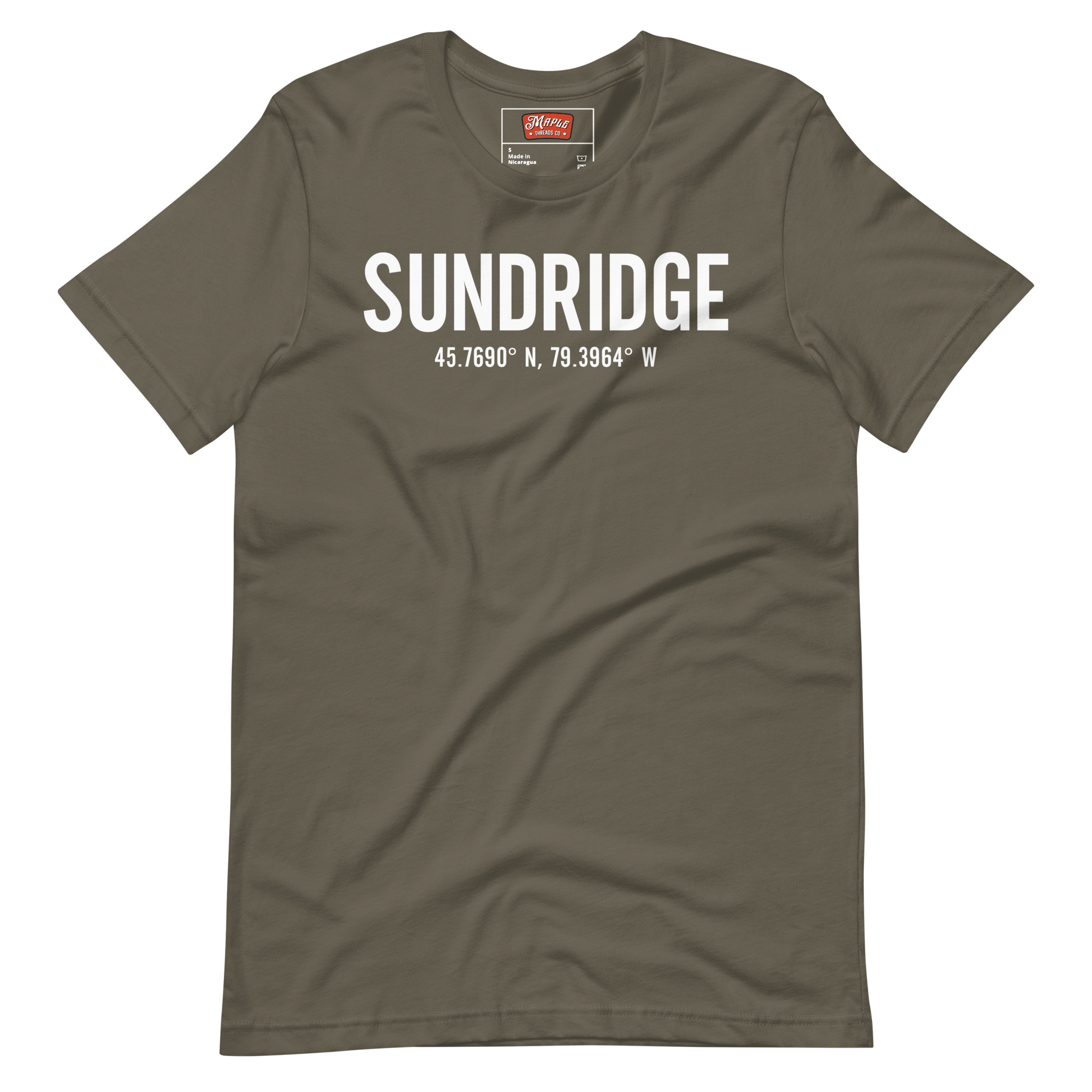 Unisex Sundridge, Ontario Coordinates T-Shirt - Image 11